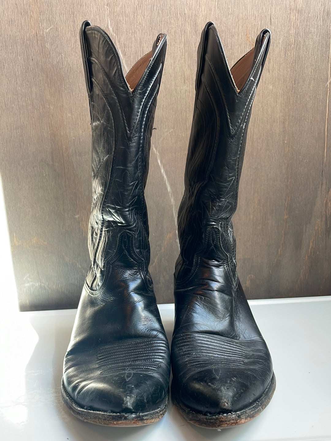 Lucchese Black Western Boots