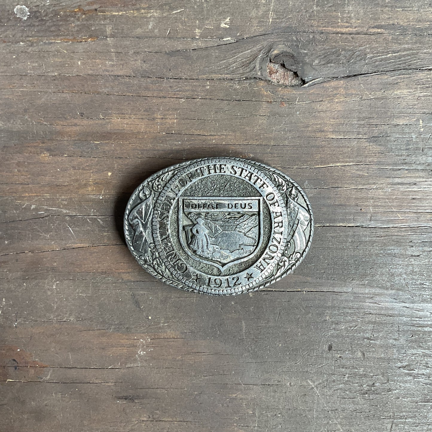 State of Arizona Seal Belt Buckle