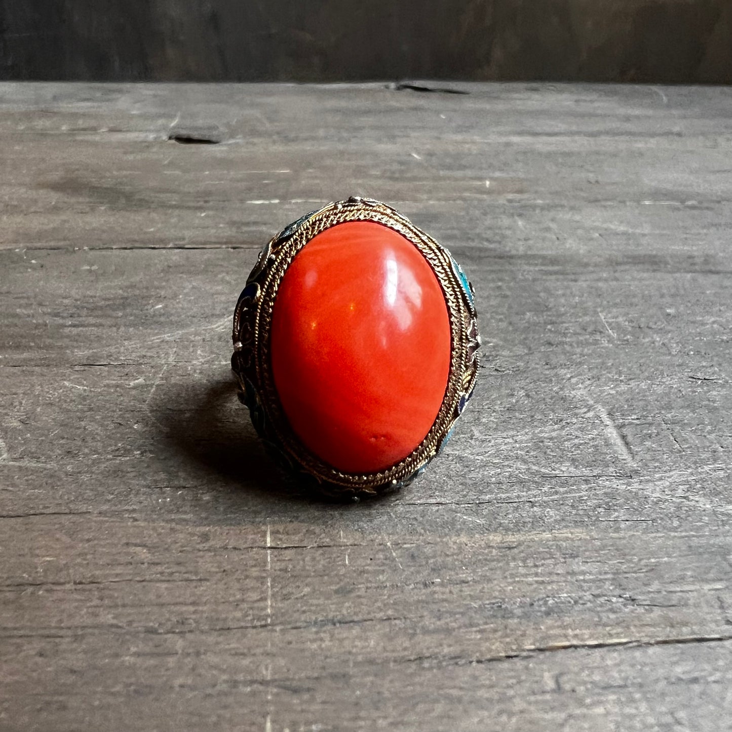 Chunky Coral Ring