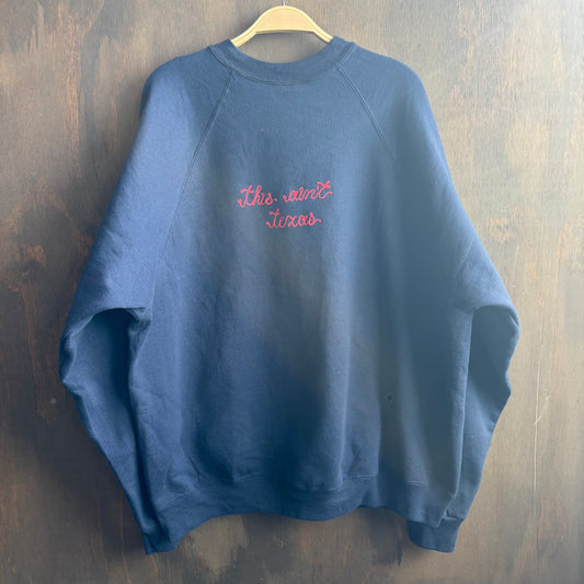 Custom Navy "This Ain't Texas" Sweatshirt