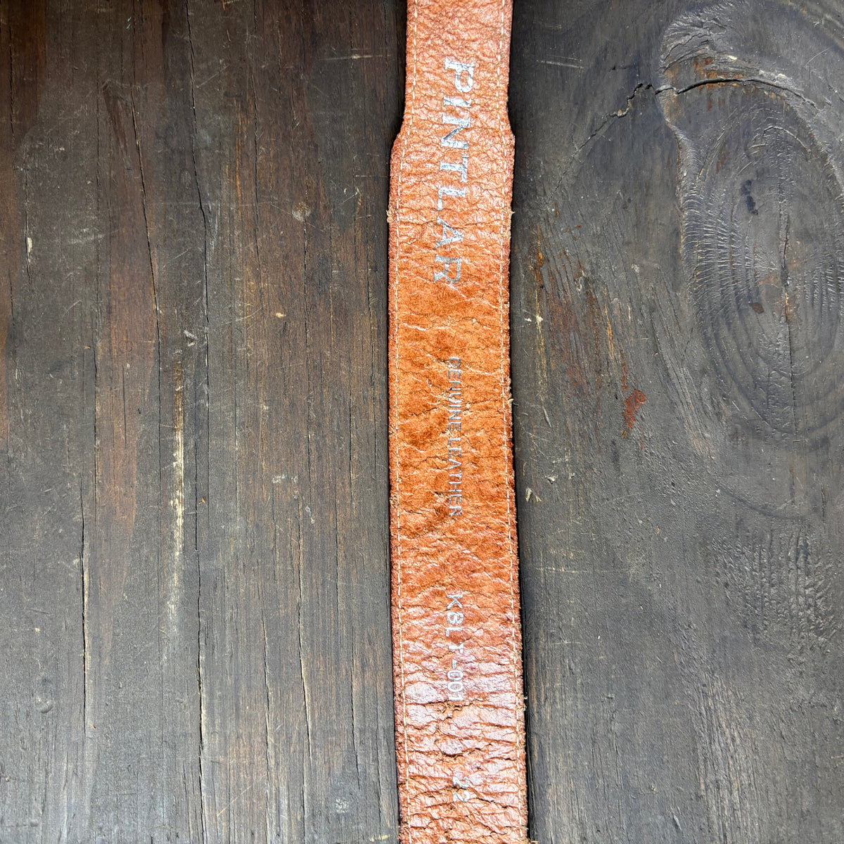 Kids Vintage Tooled Leather Belt