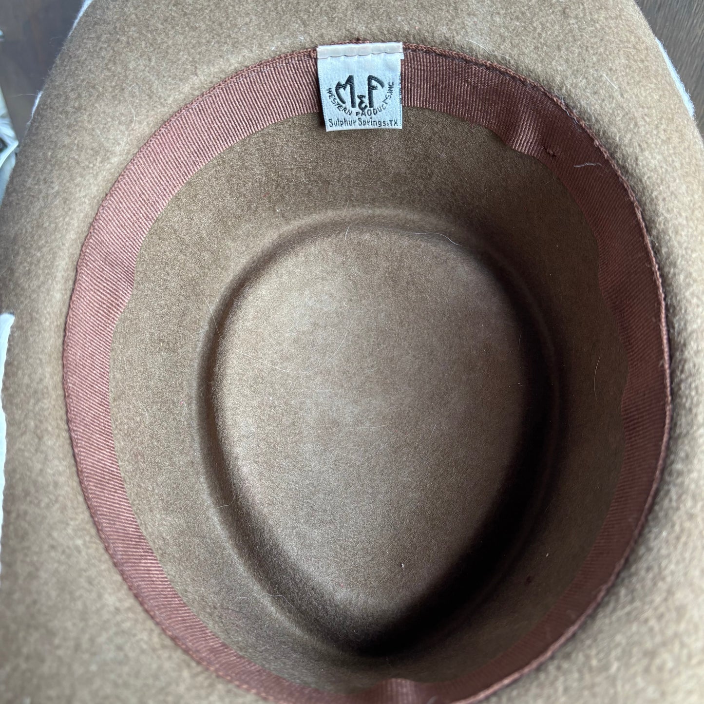 Kids Brown Hat with Stitching