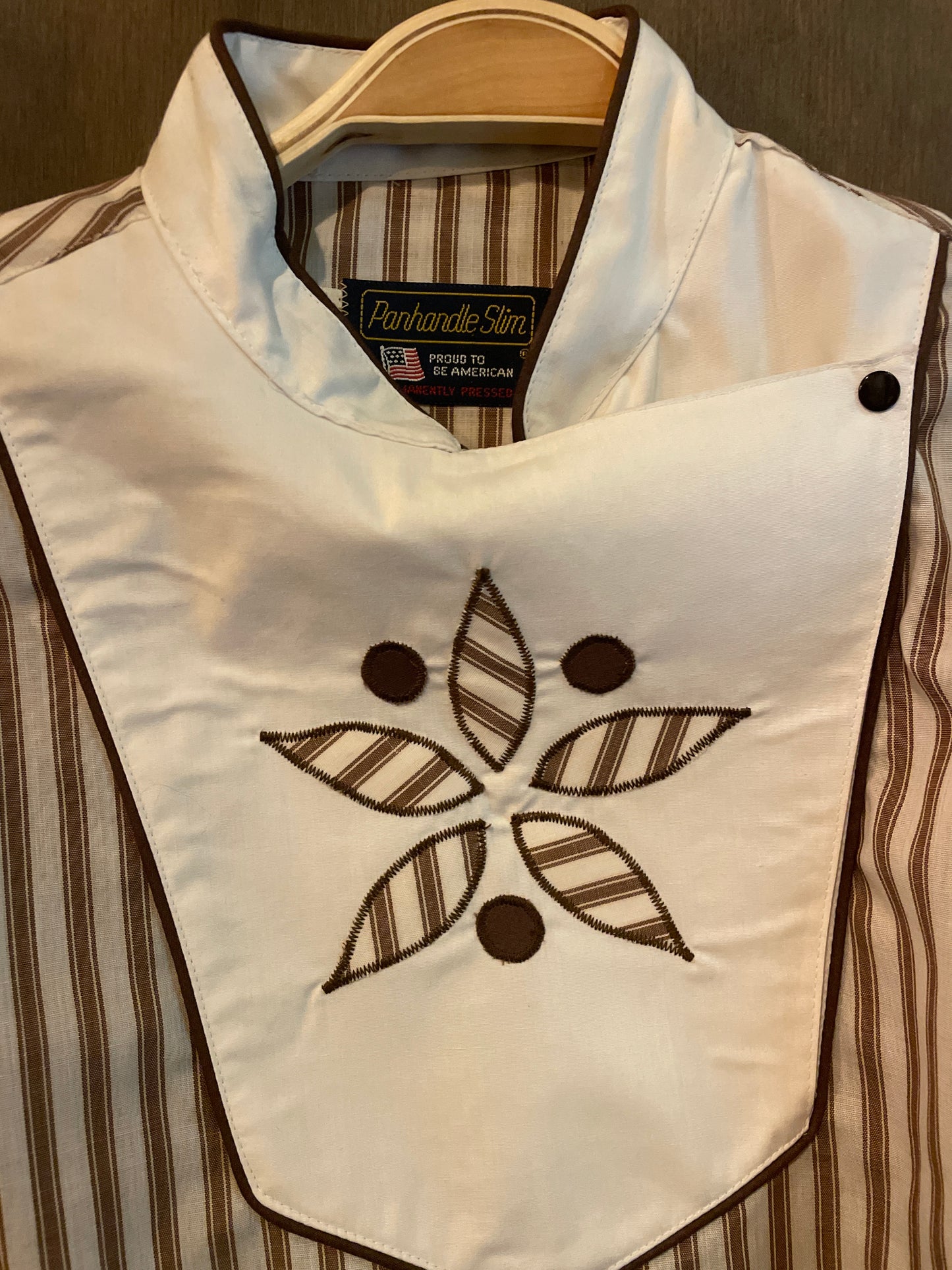 Panhandle slim bib button down