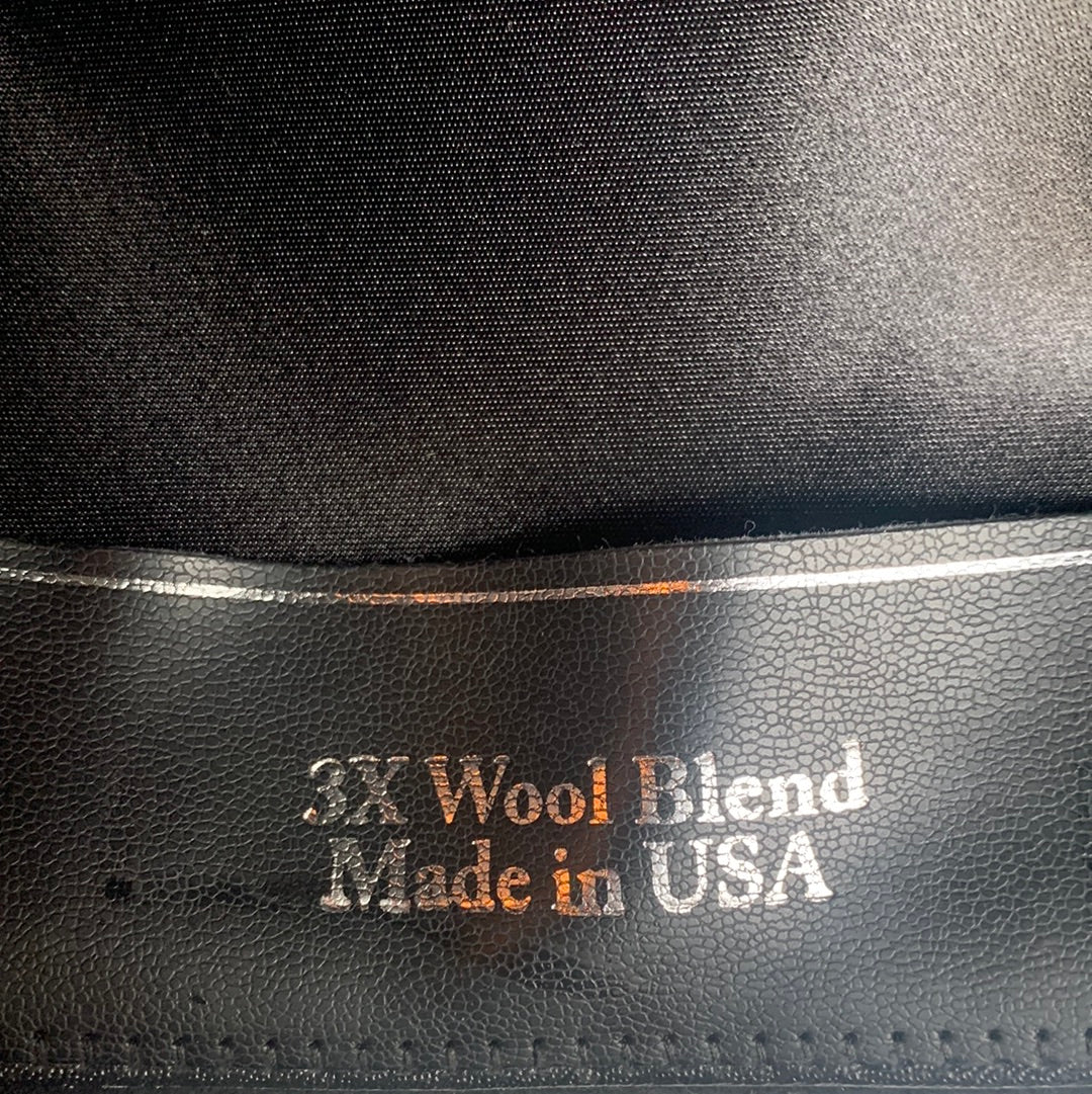 Cody James black felt hat with leather studded band