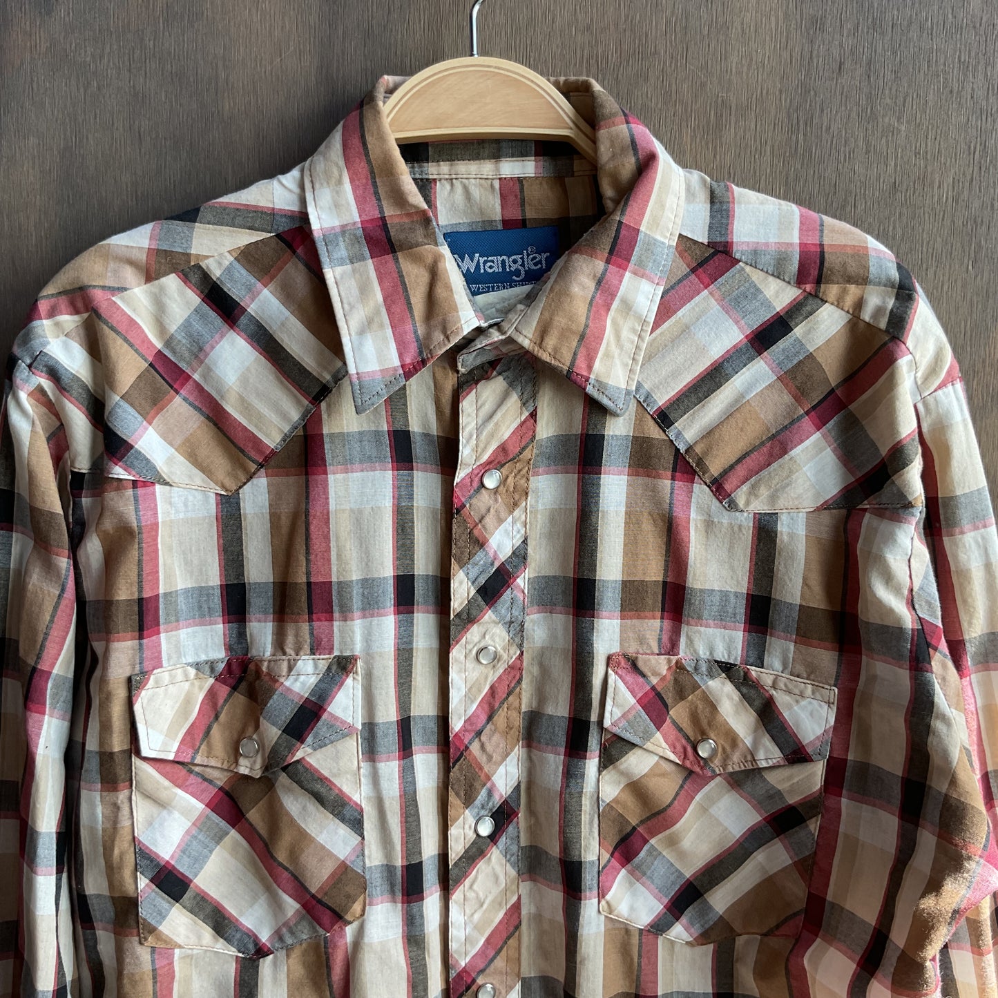 Wrangler Plaid Pearl Snap