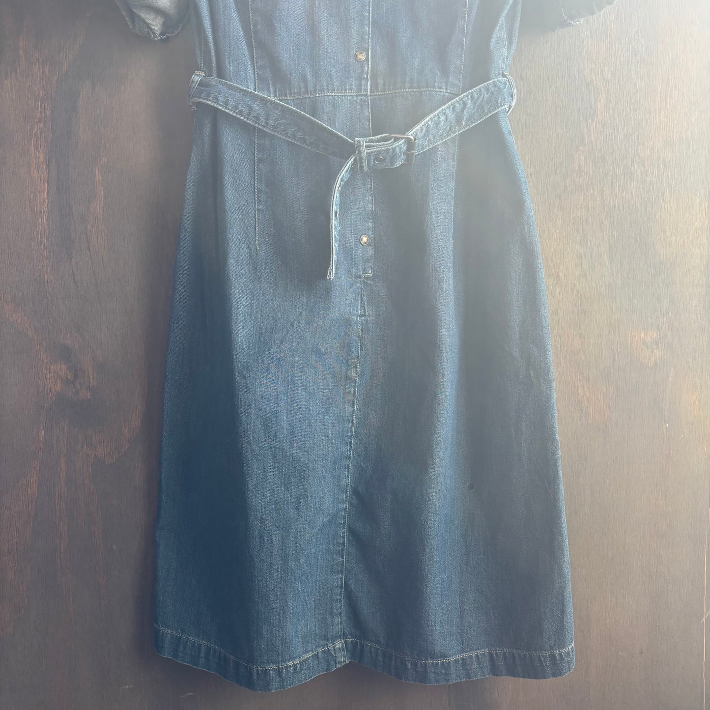 Liz Claiborne Belted Denim Dress