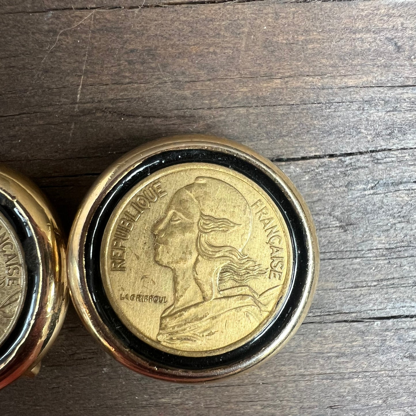 Republique Francais Coin Clip On Earrings