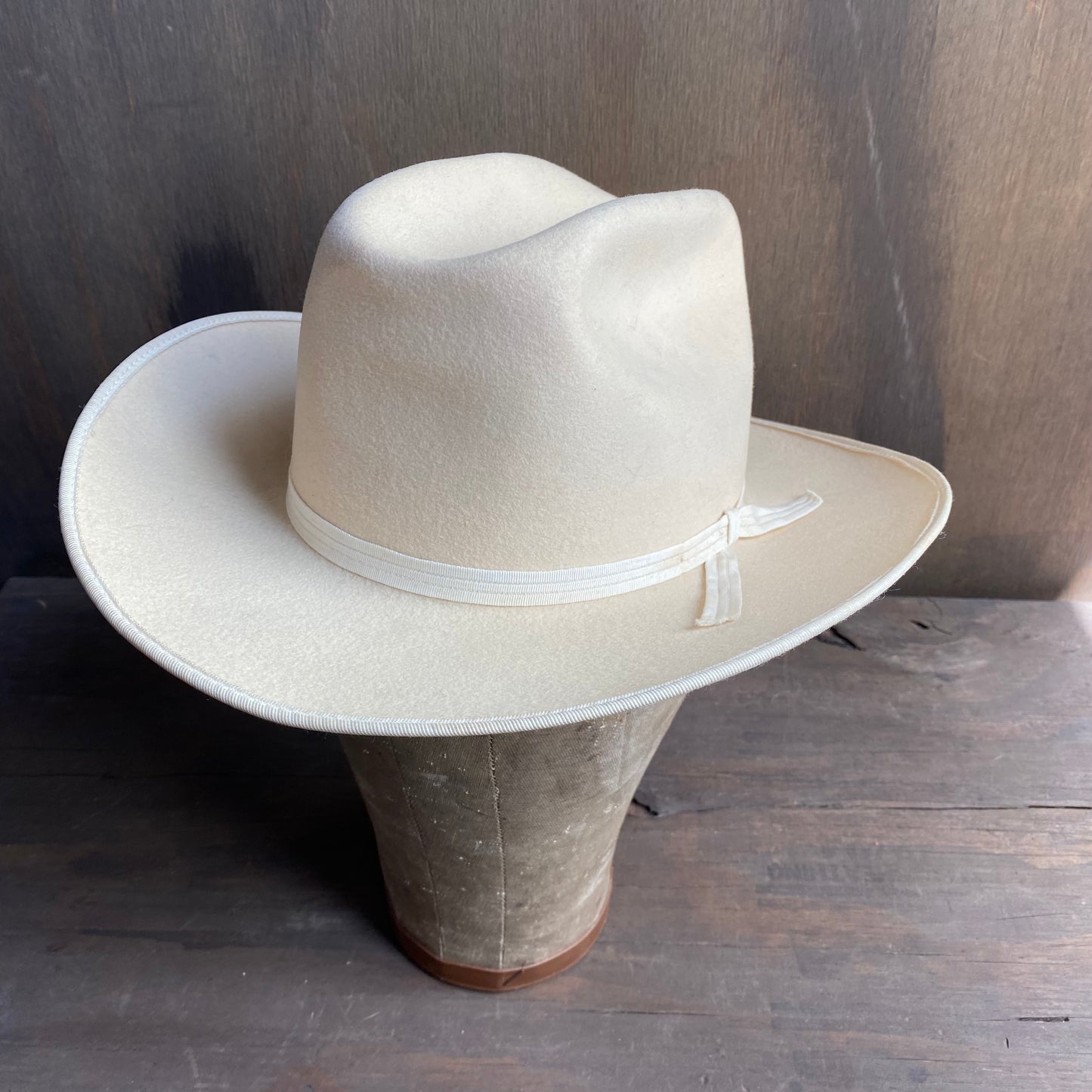 Vintage Always on Top Cream Wool Hat