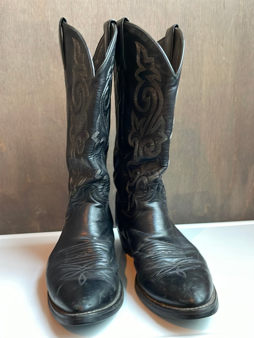 Vintage Justin Black Western Boots