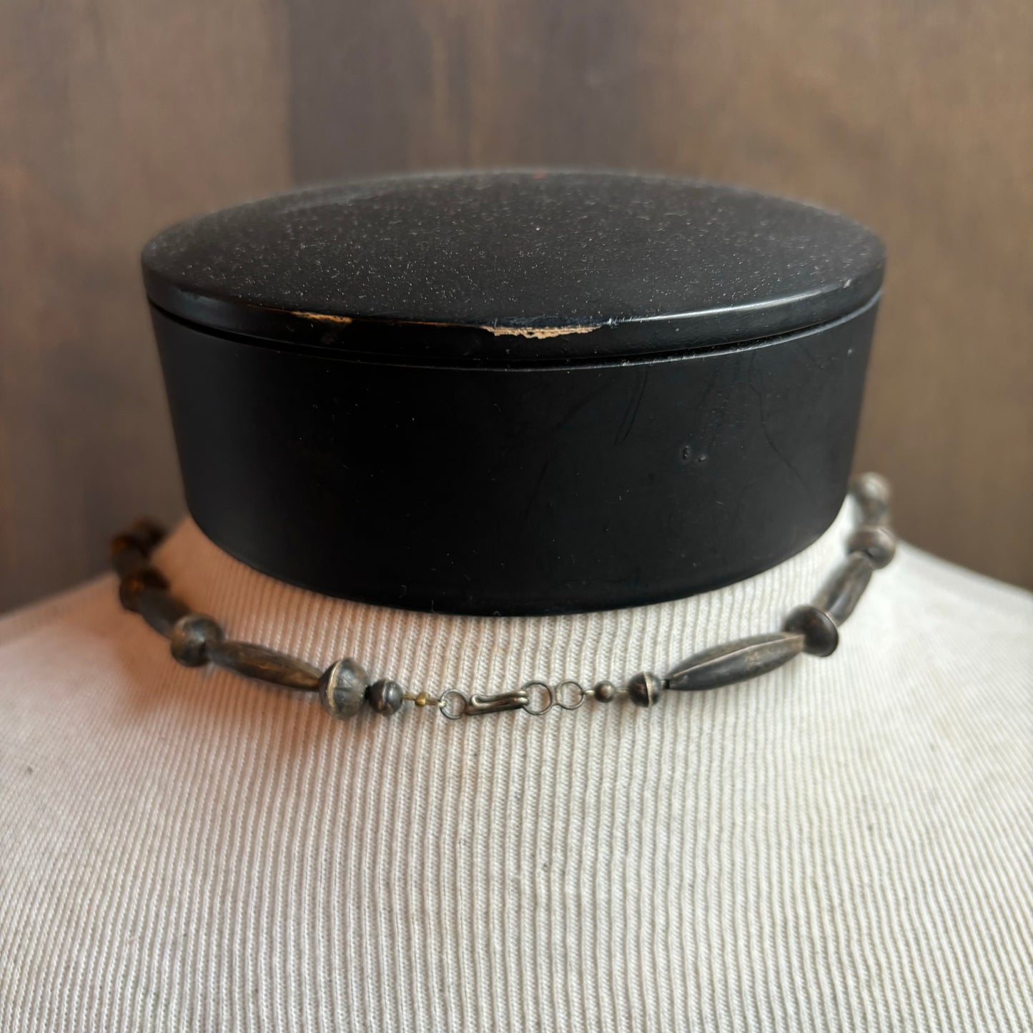 Antique Silver Squash Blossom Necklace