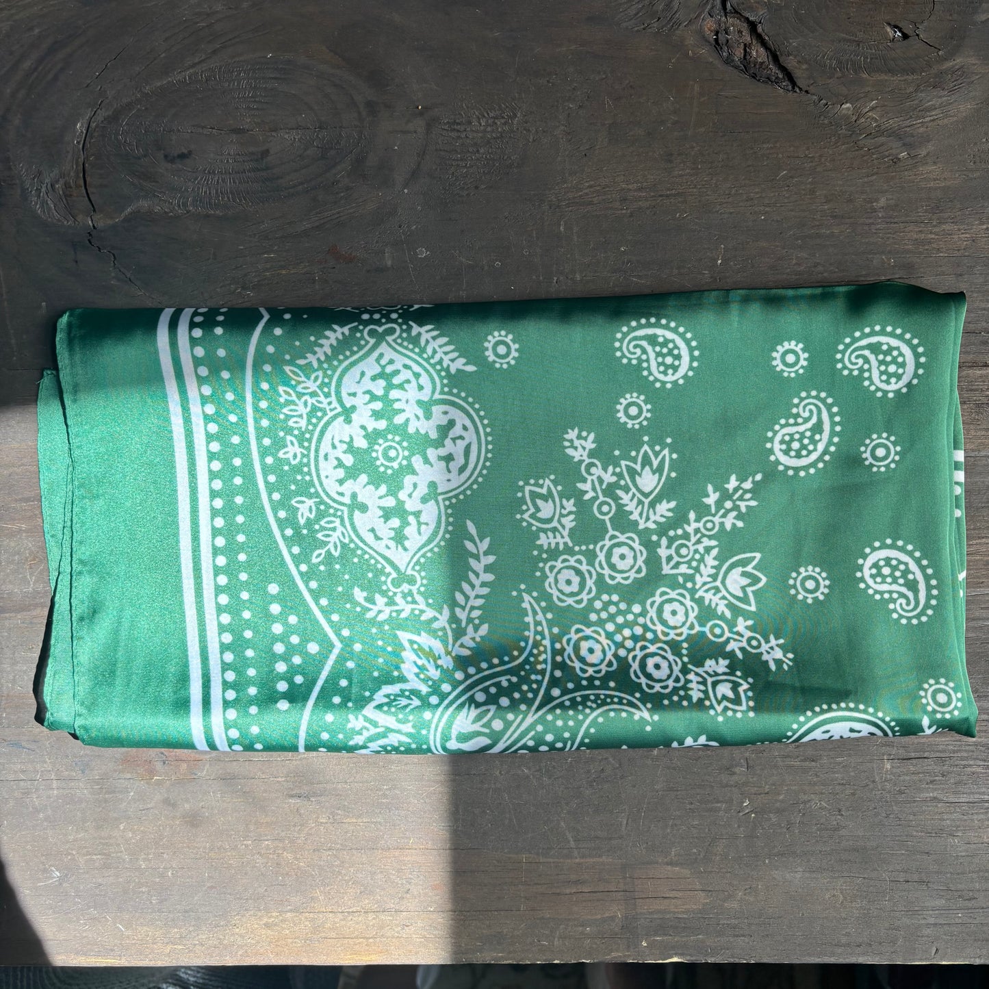 Green Bandana Scarf