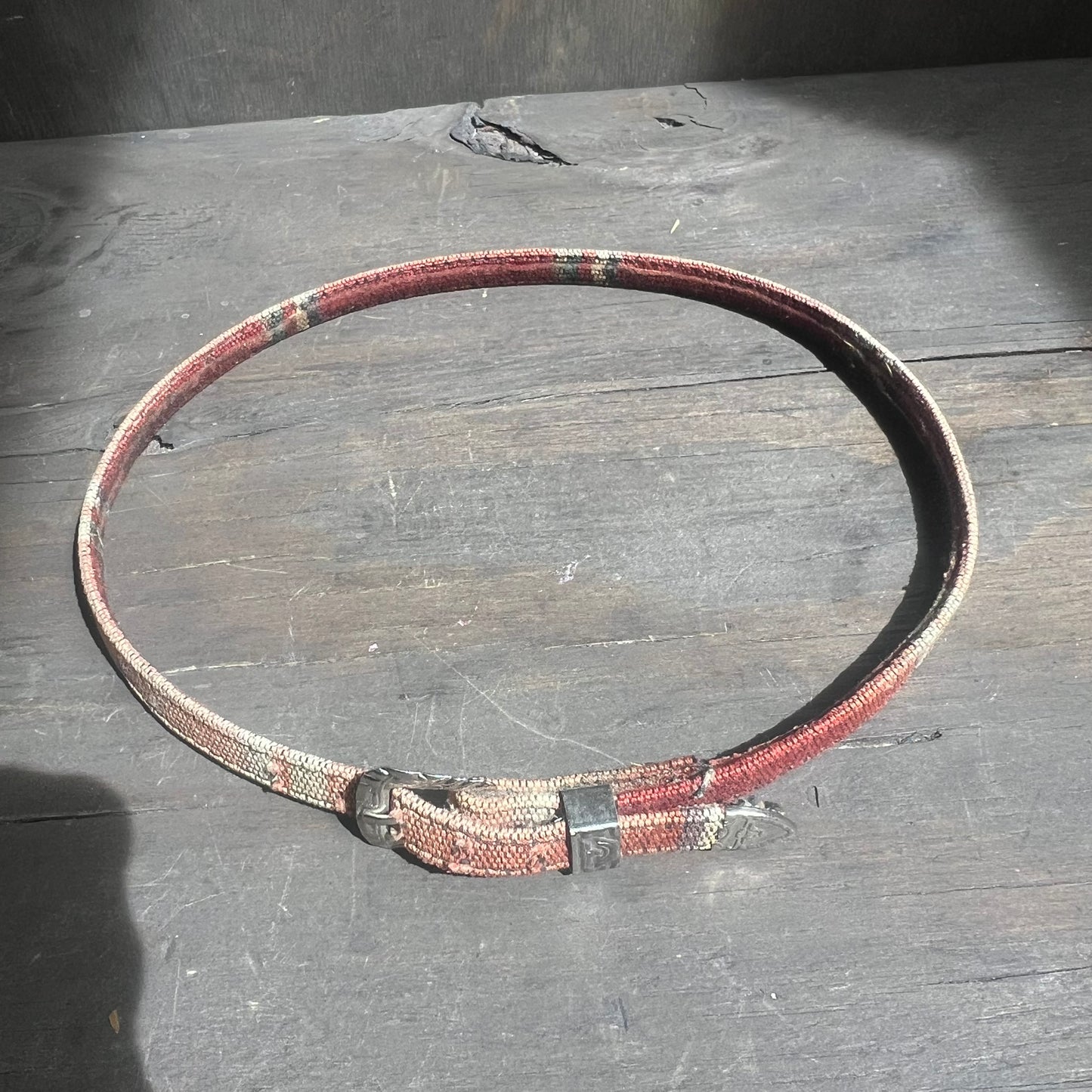 Rustic Hat Band with Silver Buckle