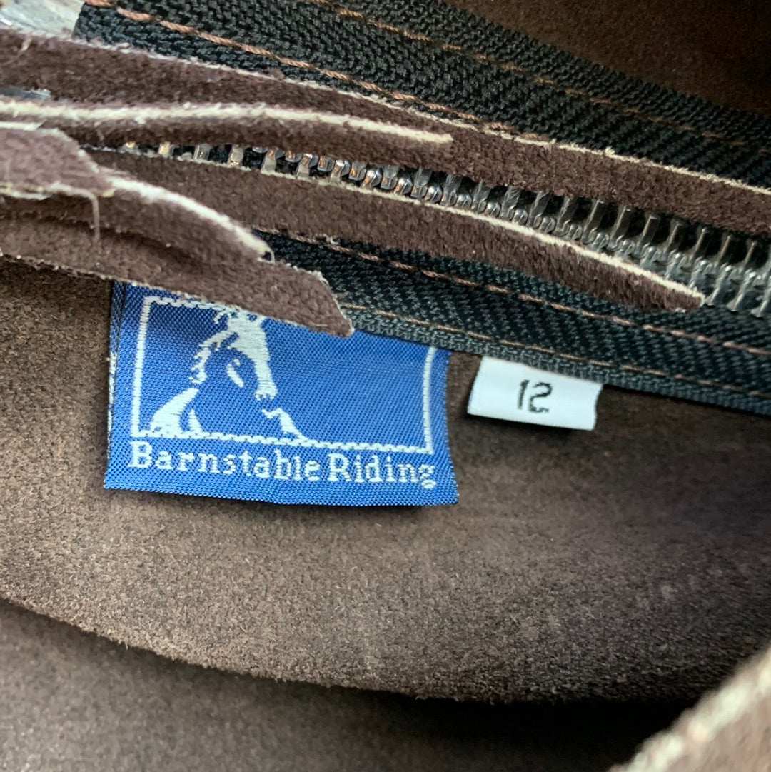 Kids brown suede chaps