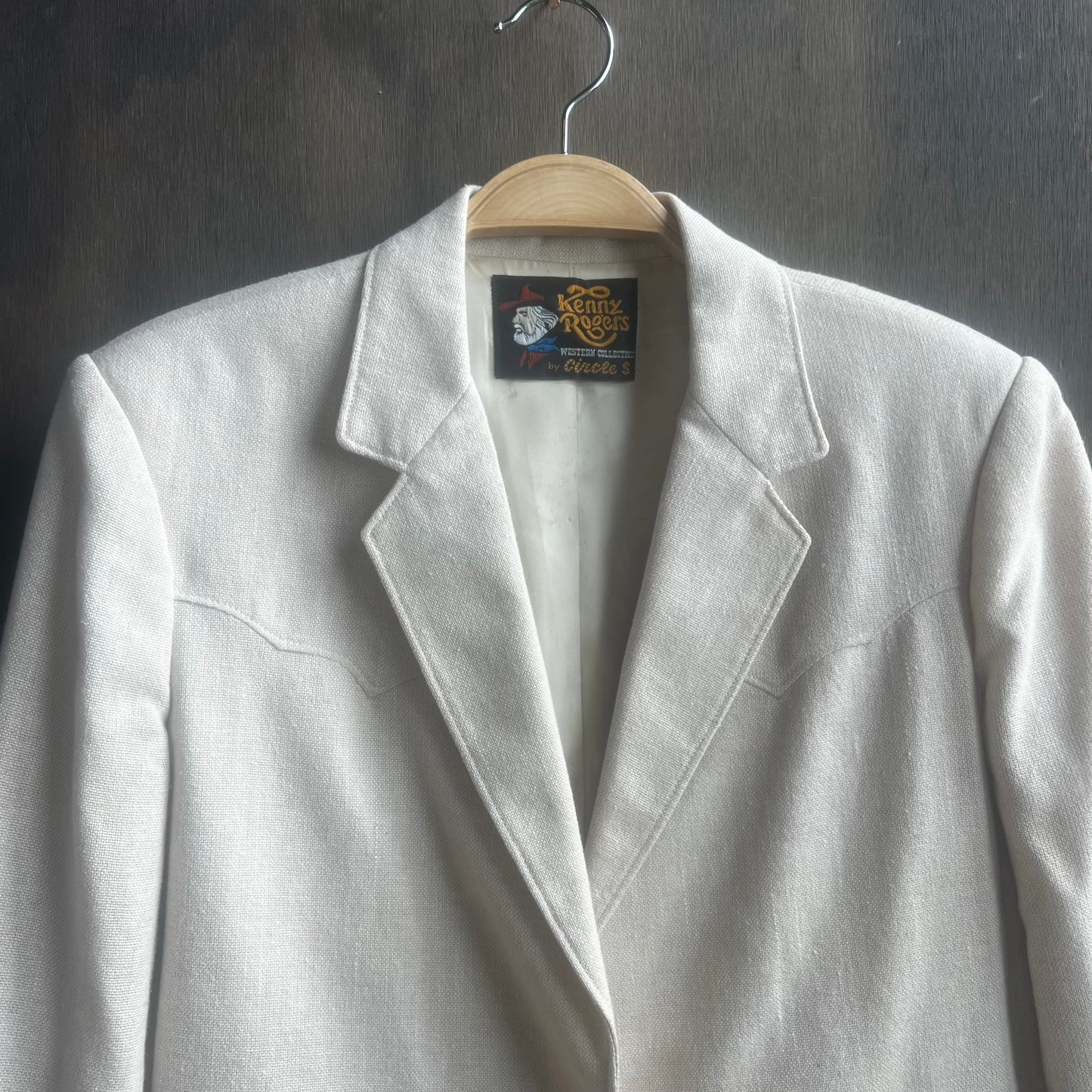 Kenny Rogers Beige Western Blazer