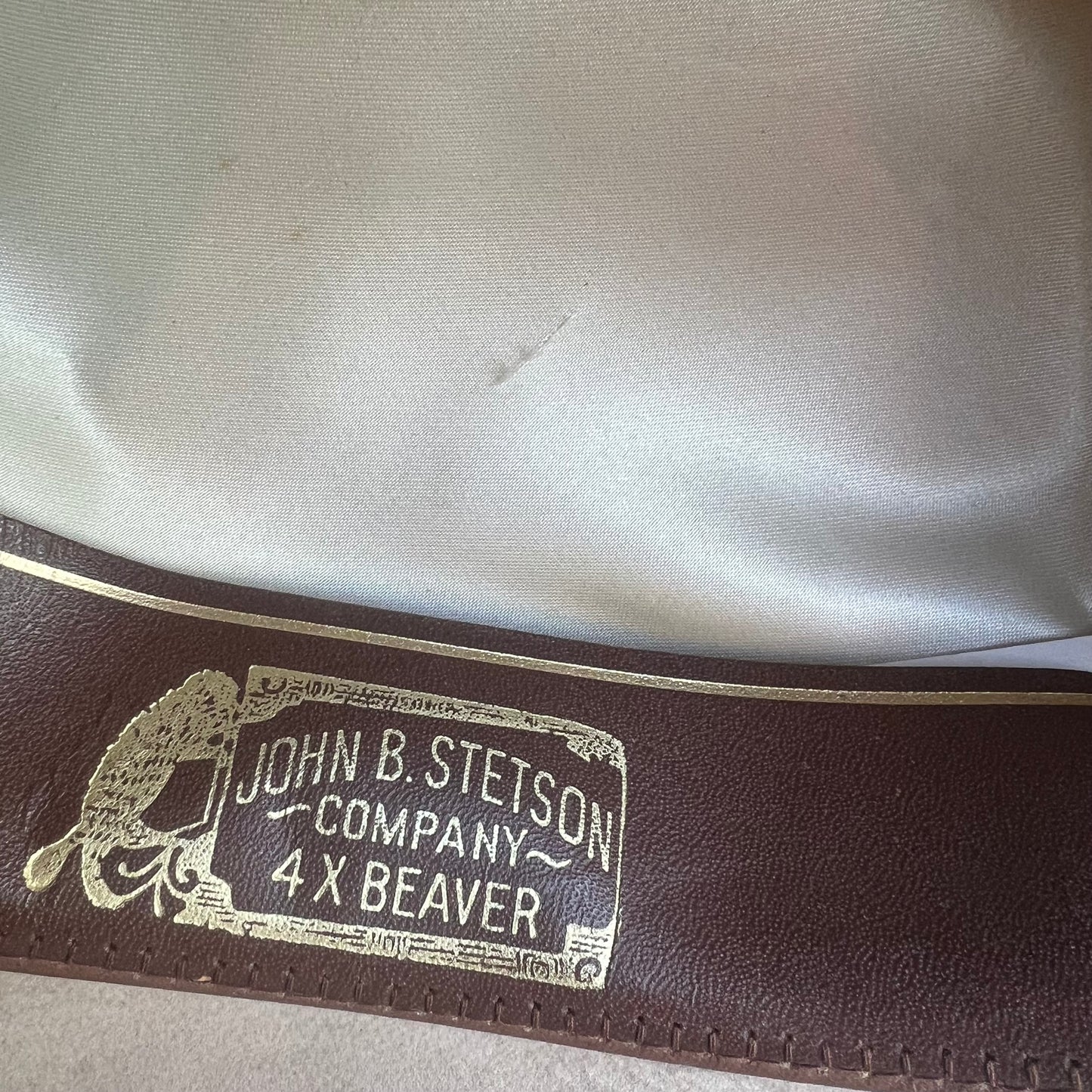 Vintage Stetson 4x Beaver Beige Hat