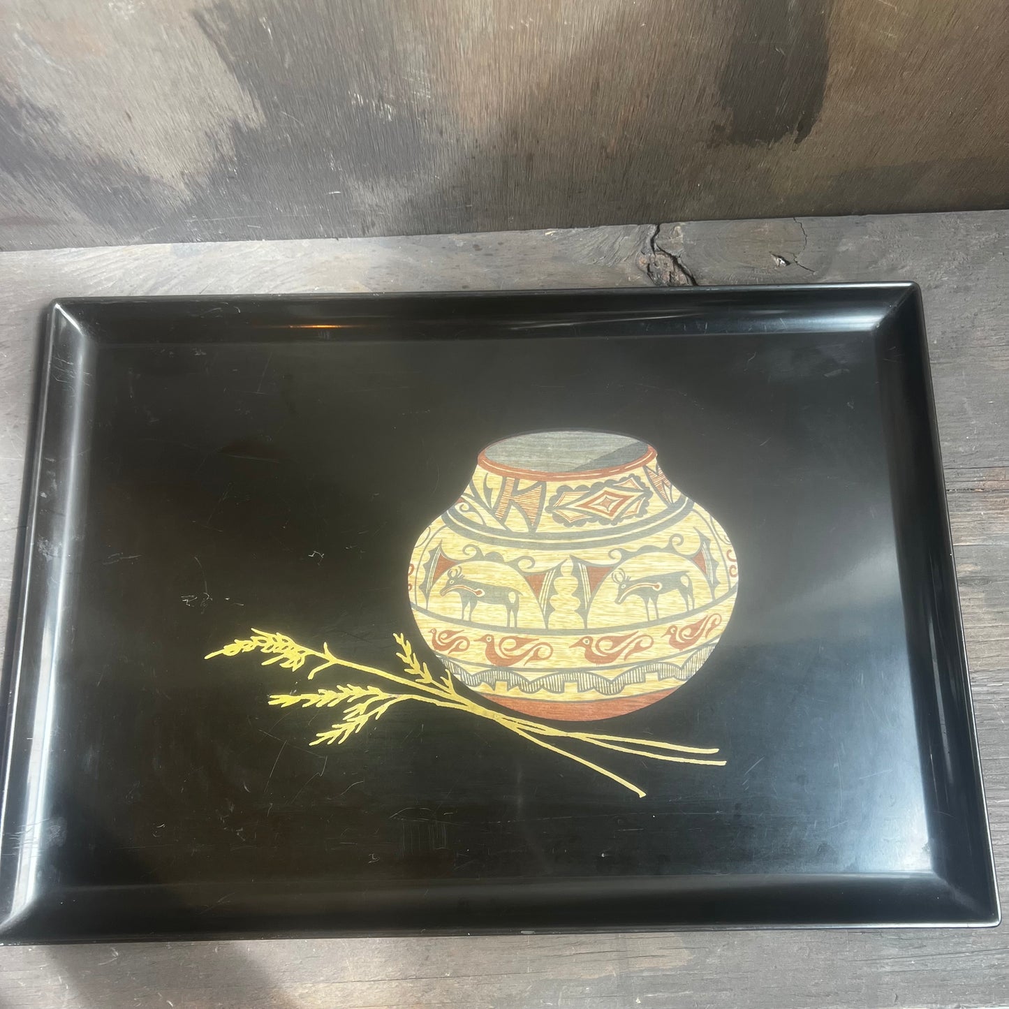 Couroc Mid Century Egyptian Platter