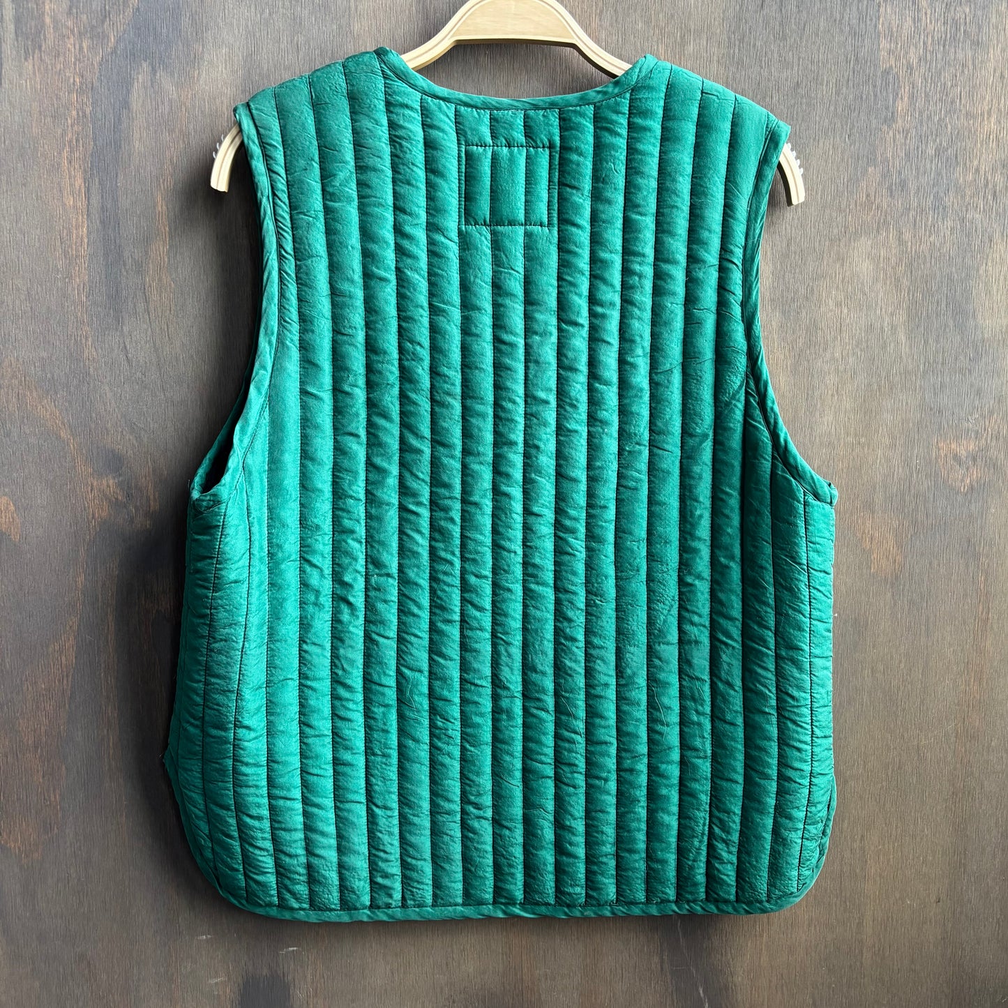 Vintage Green Silk Vest
