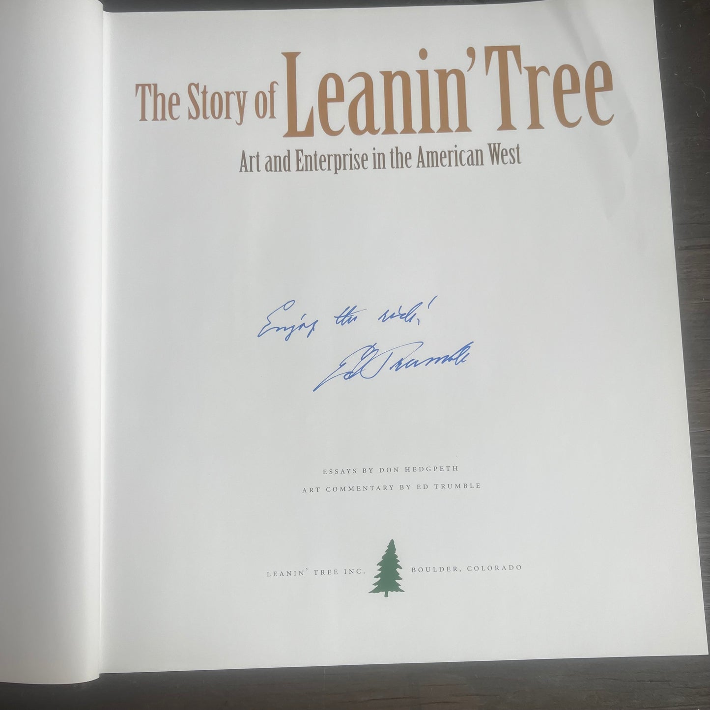 The Story of Leanin’ Tree Book