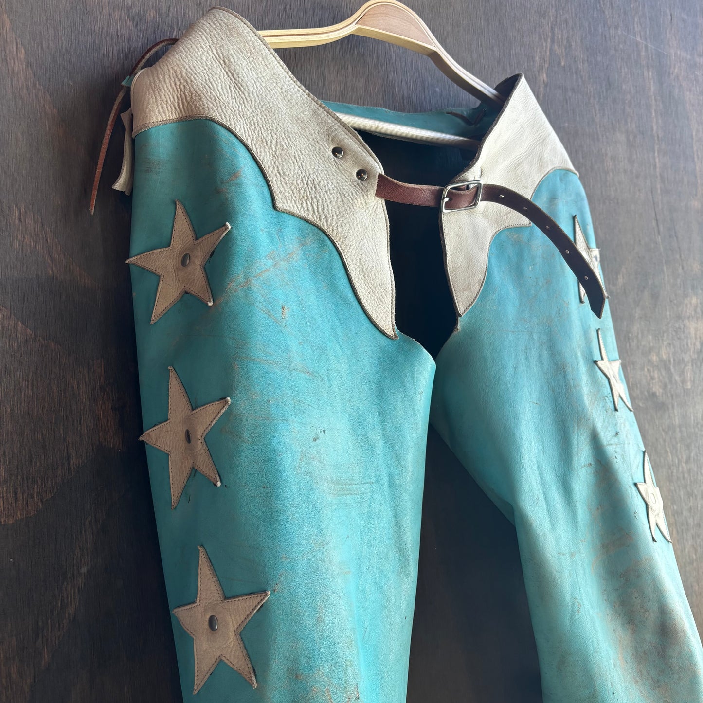 Vintage Blue Kids Chaps