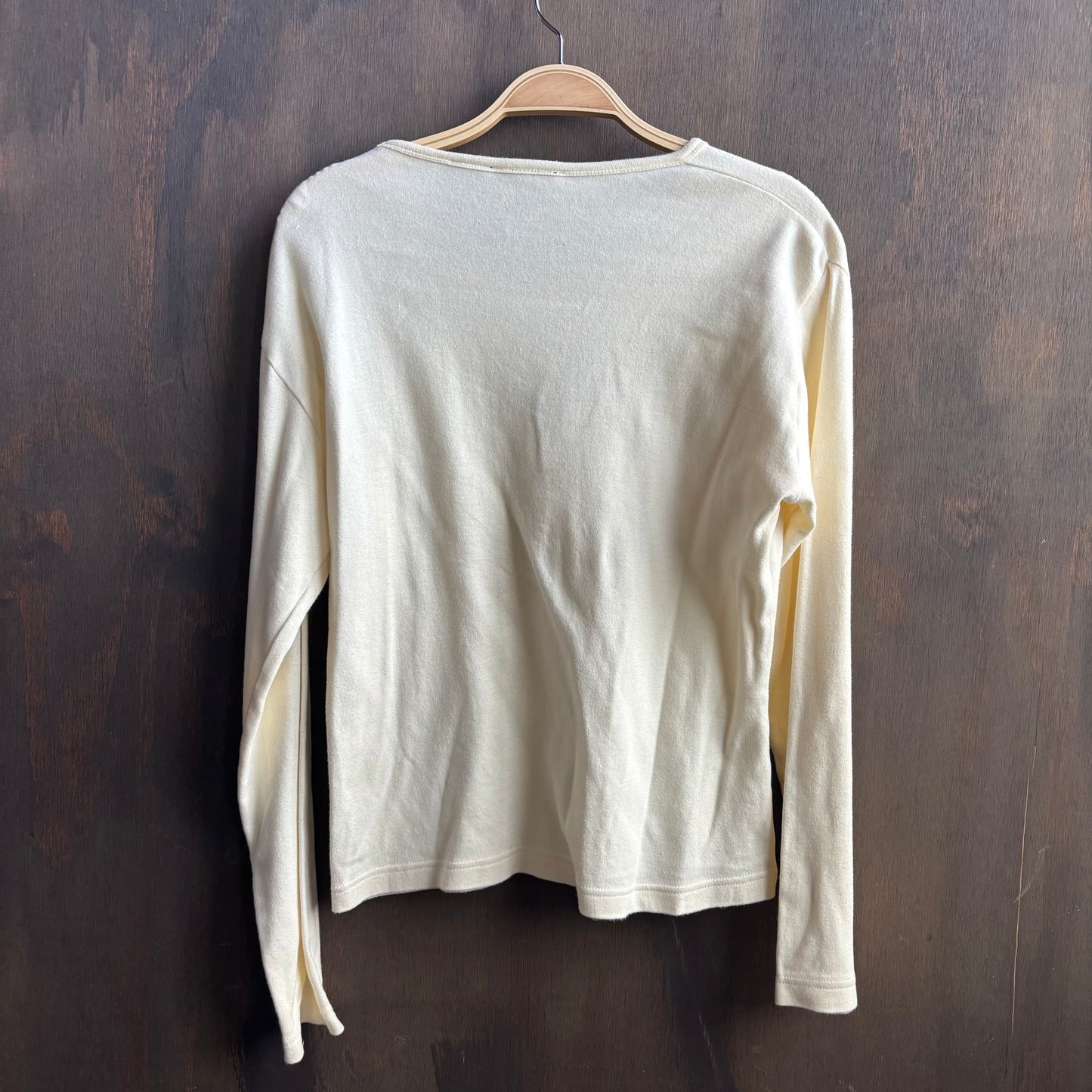 Cream Long Sleeve Cowboy Shirt