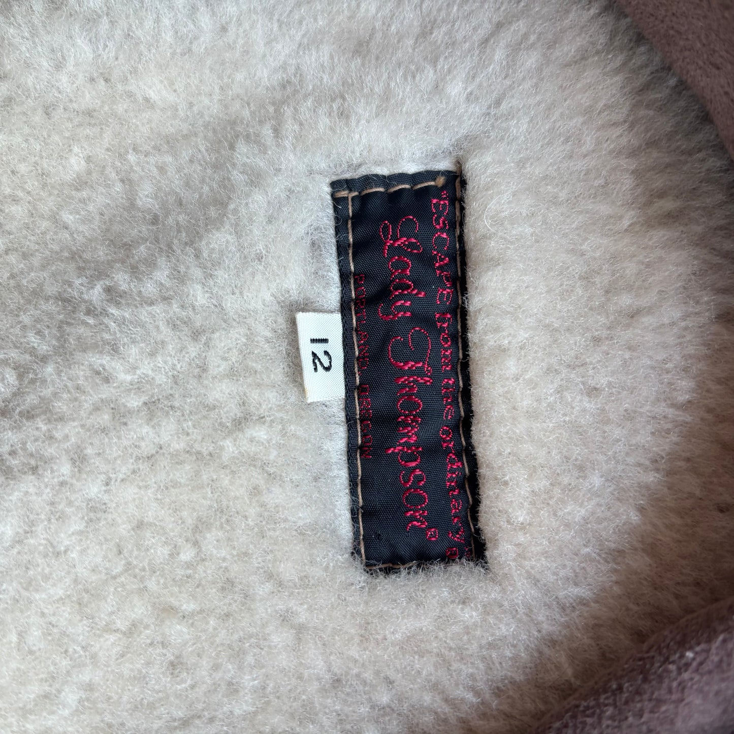 Lady Thompson Grey Shearling Coat