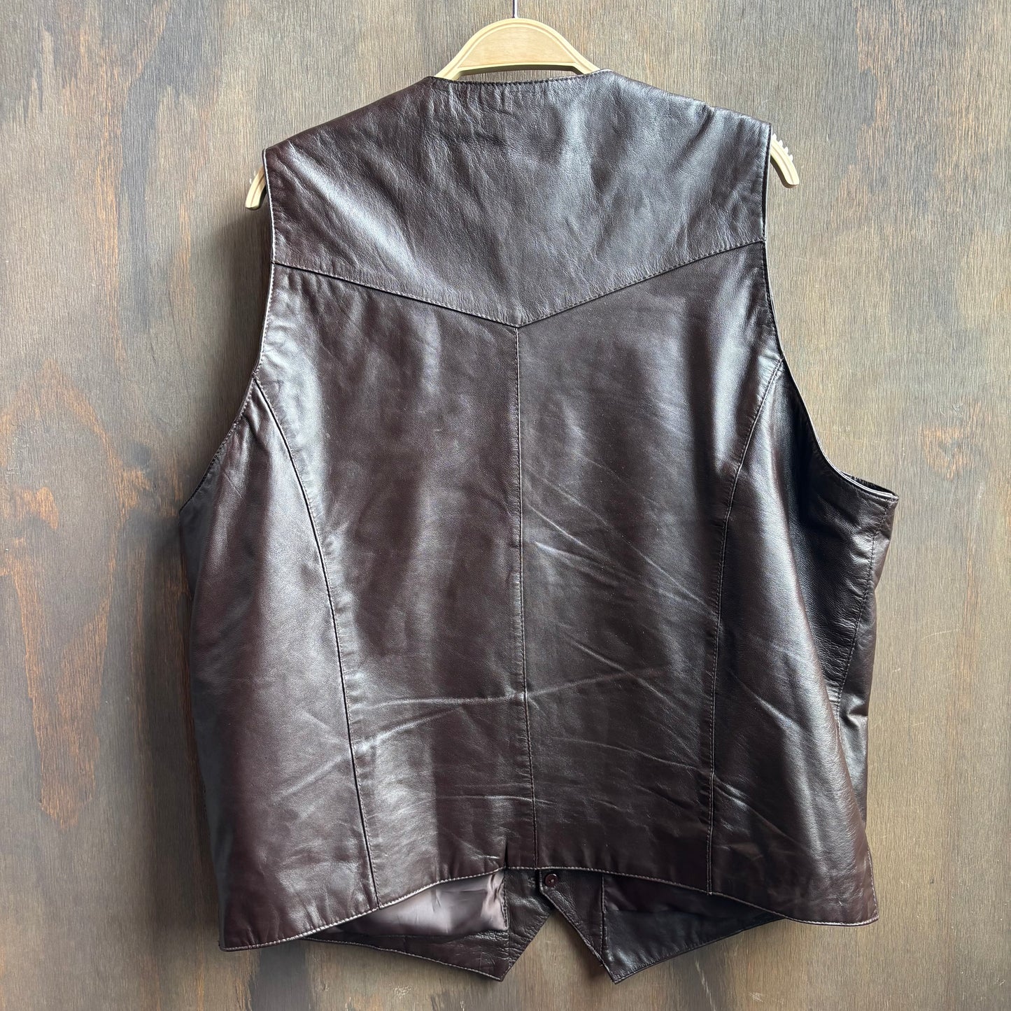 Cripple Creek Brown Leather Vest
