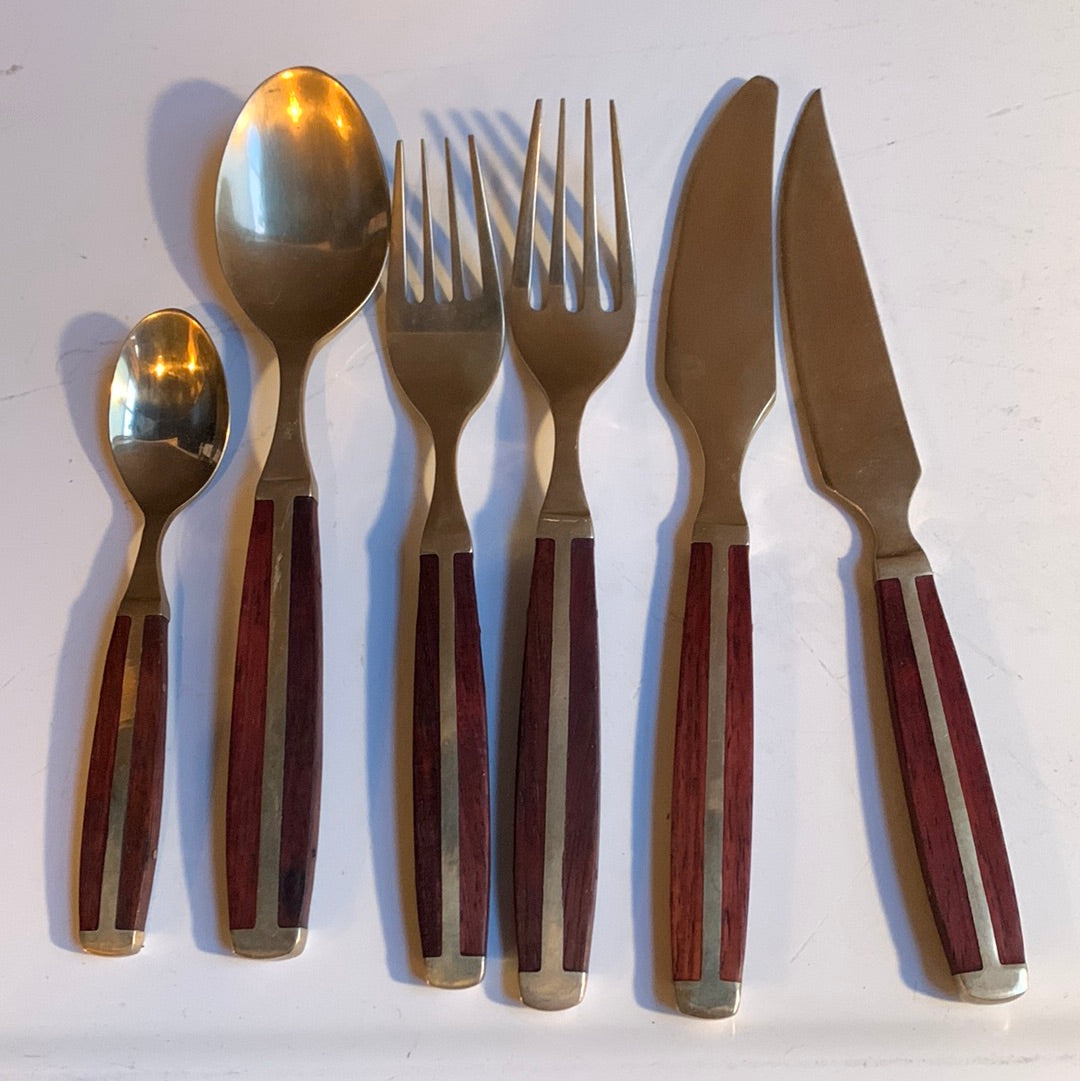 Mid-Century 8-piece Silverware Set (incomplete)