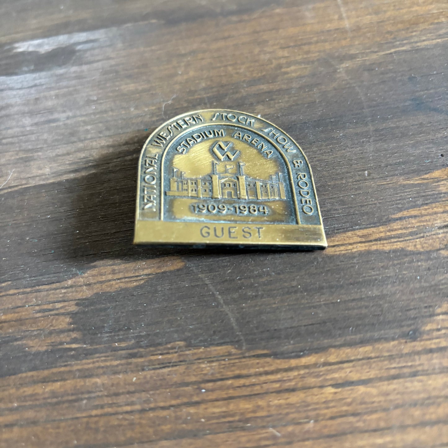 1984 National Western Stock Show Guest Pin