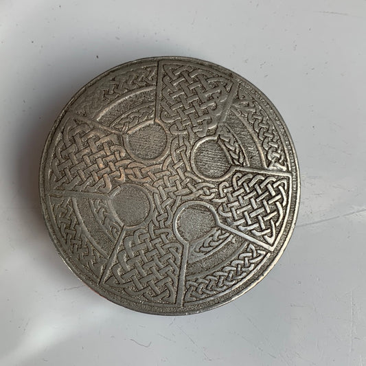 Pewter Celtic knot belt buckle