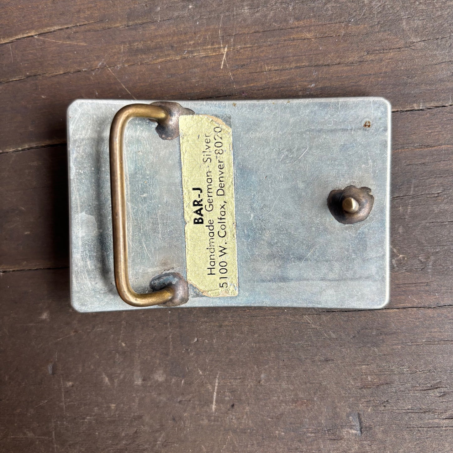 Silver Hollywood Style Horse Belt Buckle