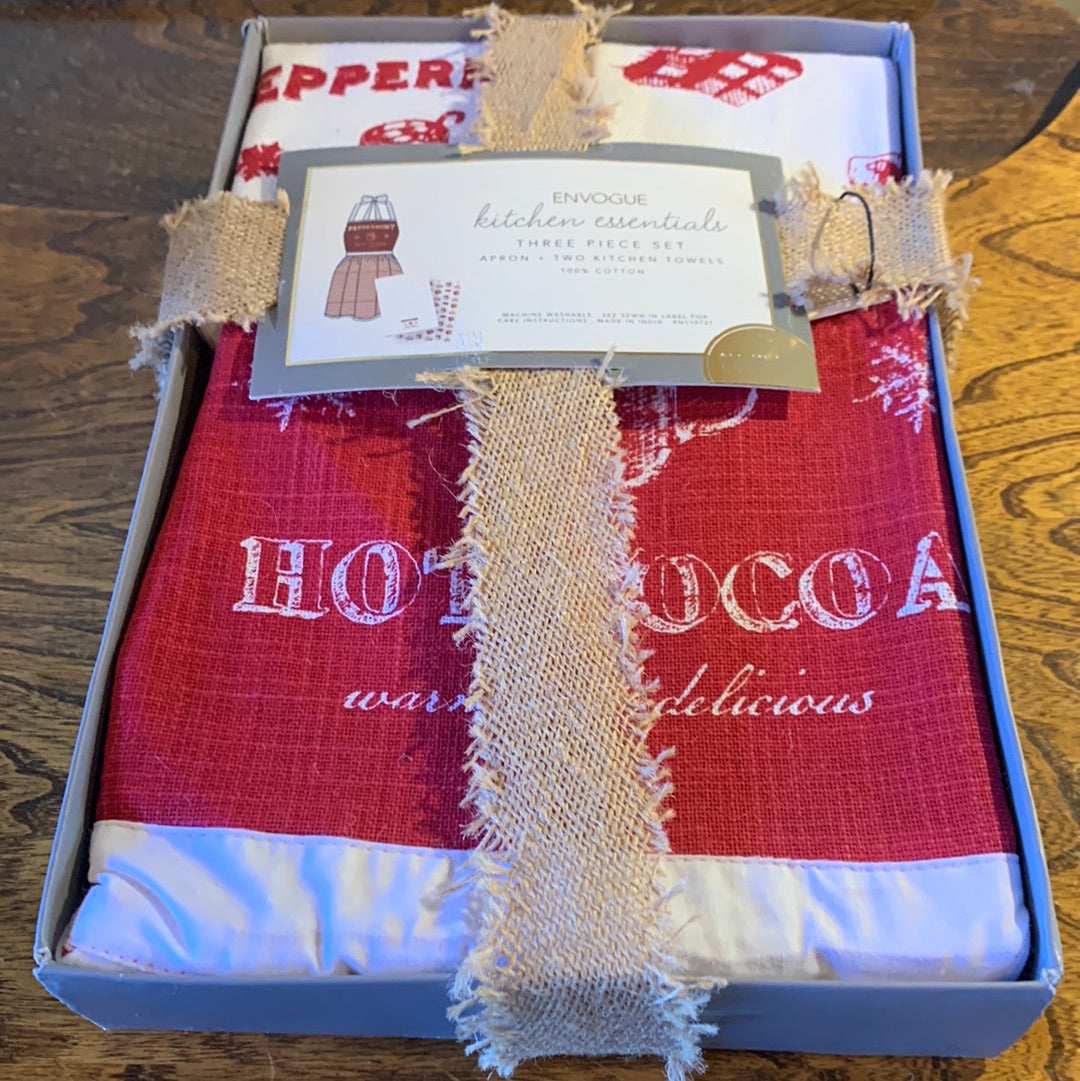 Christmas Apron and Towel Set