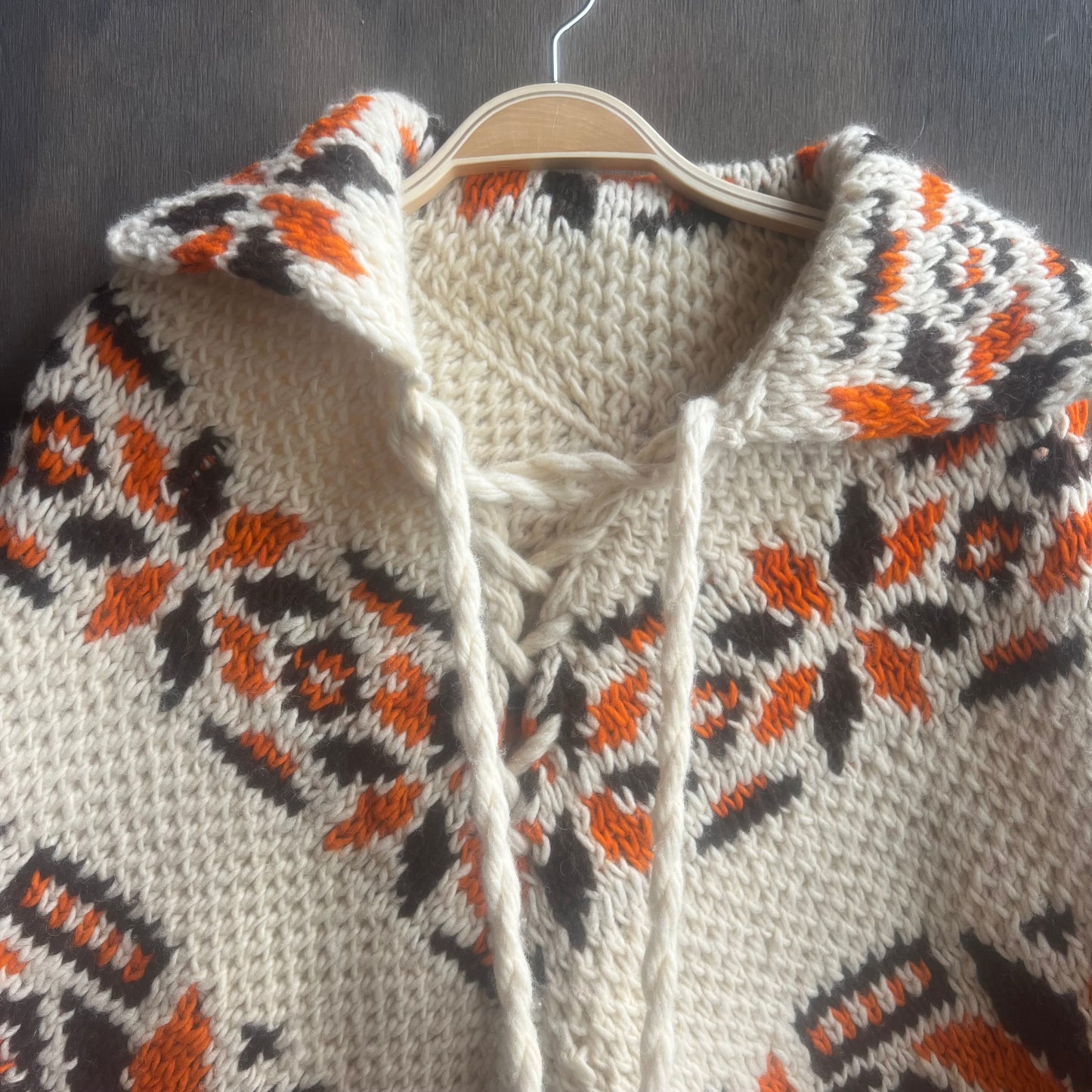 Knitted Western Poncho