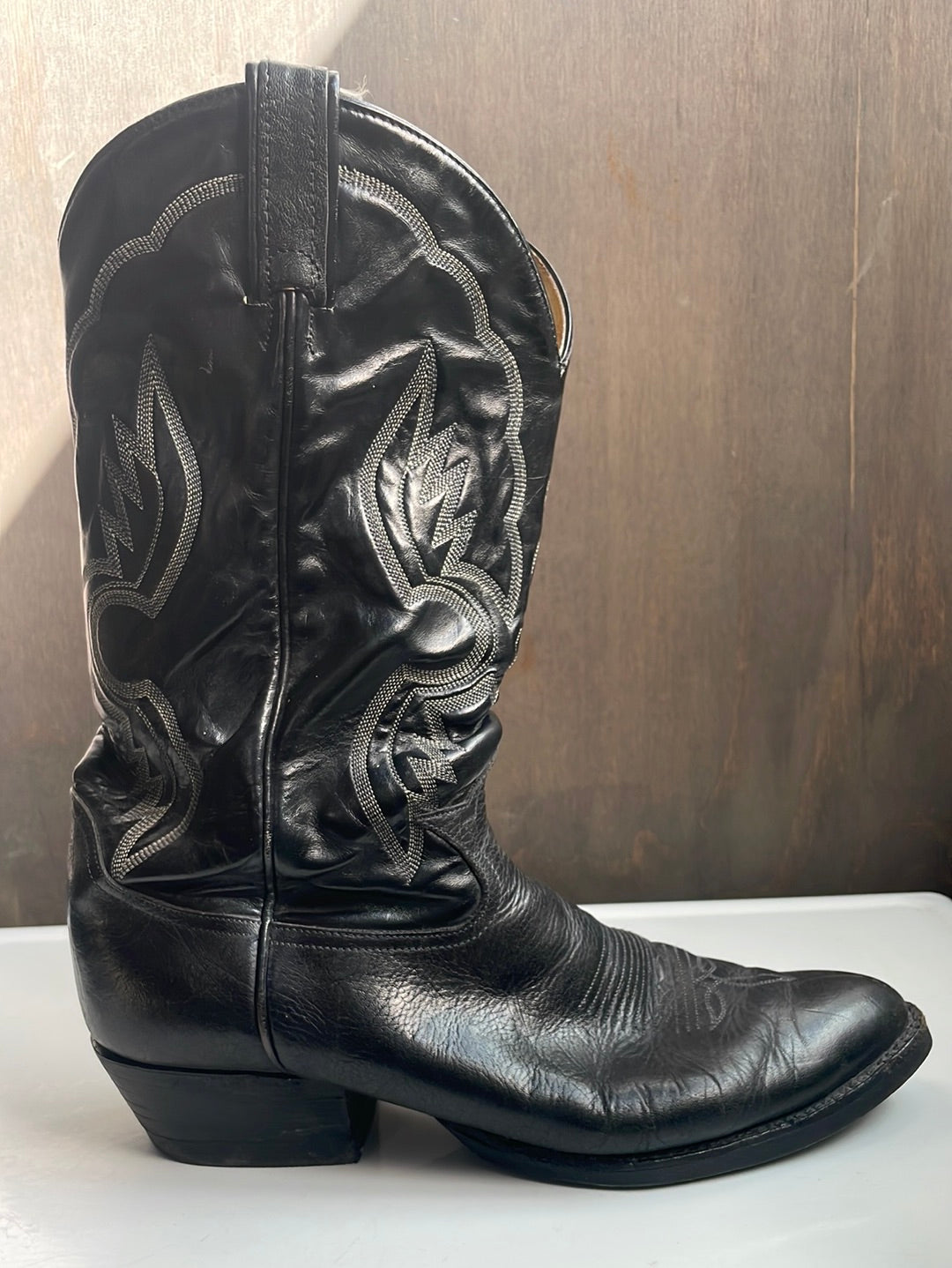 Tony Lama Black Leather boots