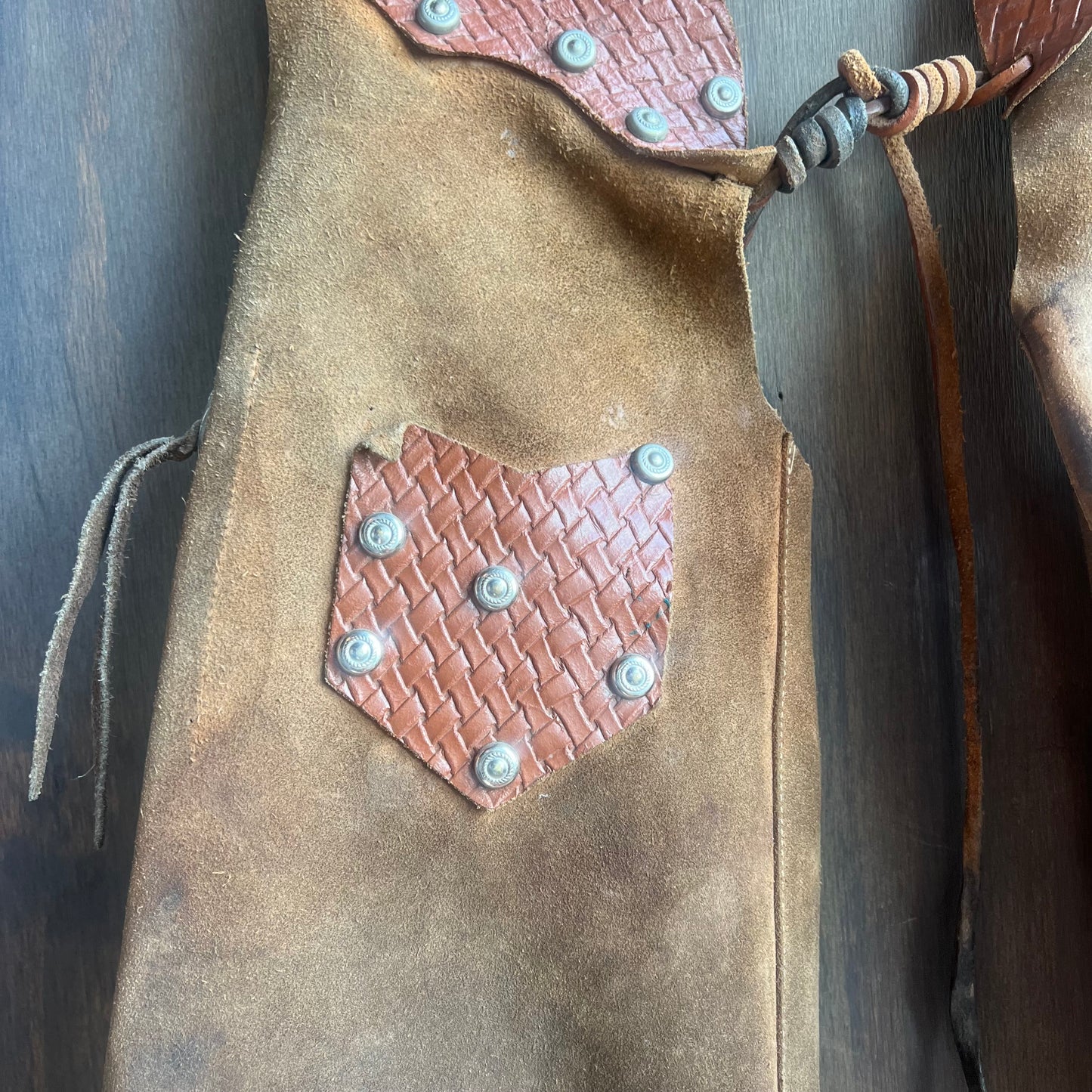 Vintage Kids Suede Bat Wing Chaps