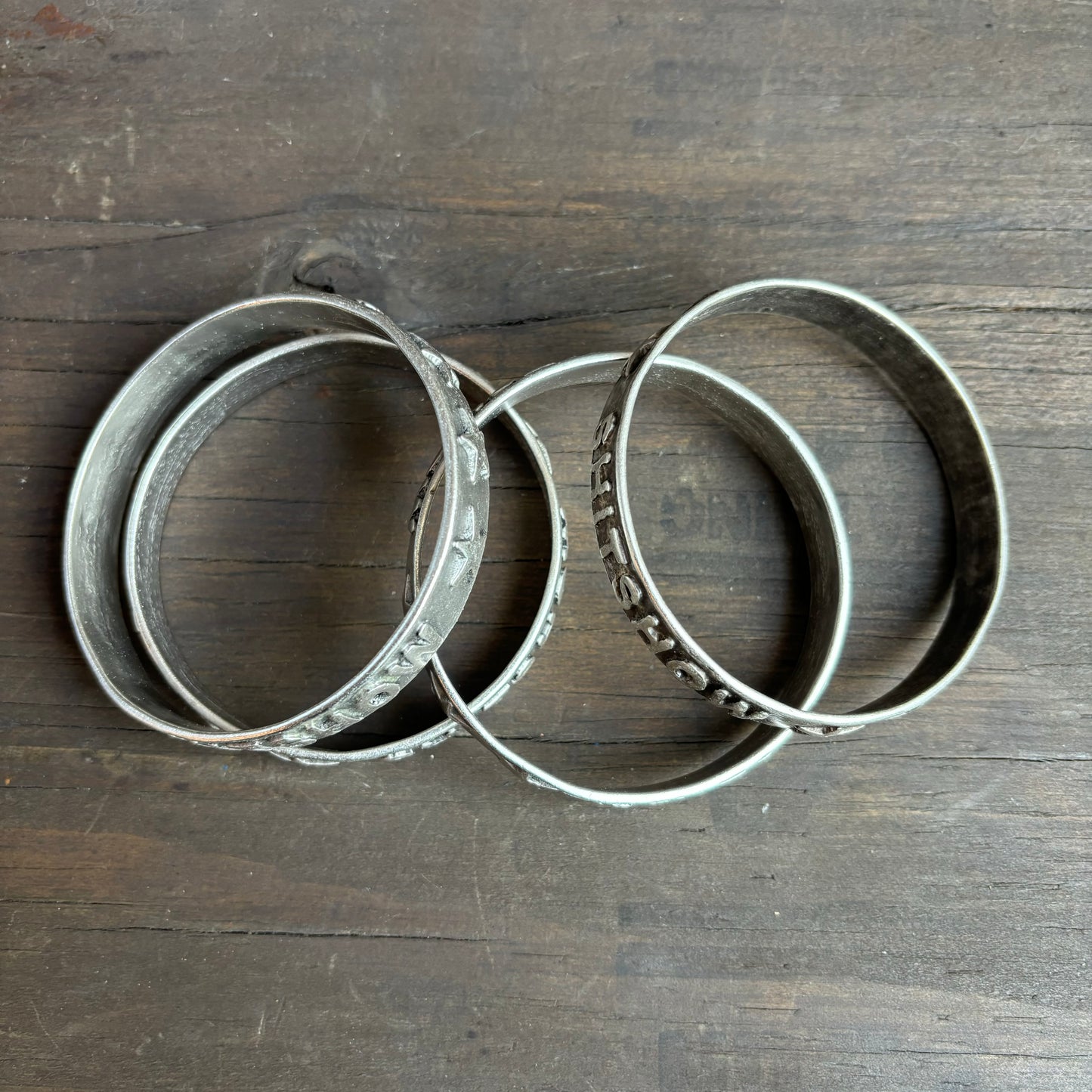 “Shitshow” Wordy Silver Bangle