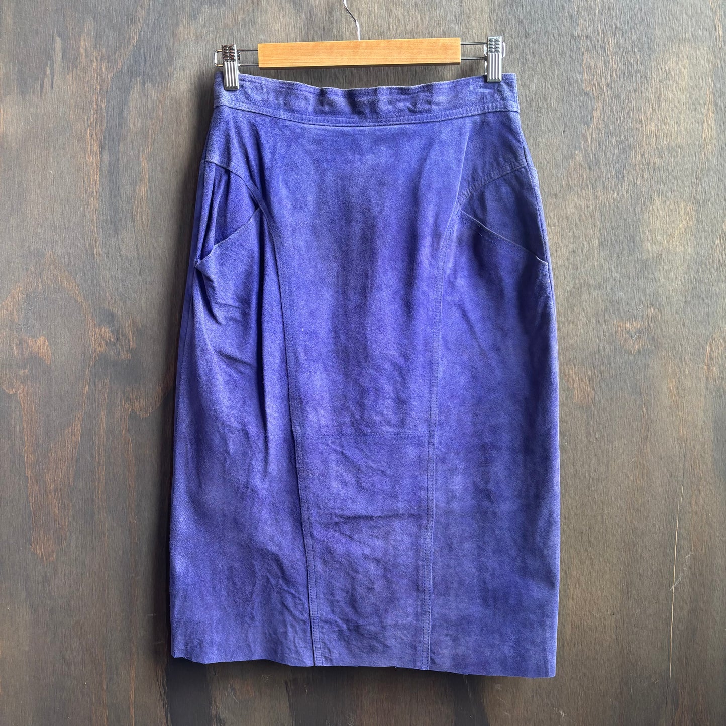 Vintage Purple Suede Skirt