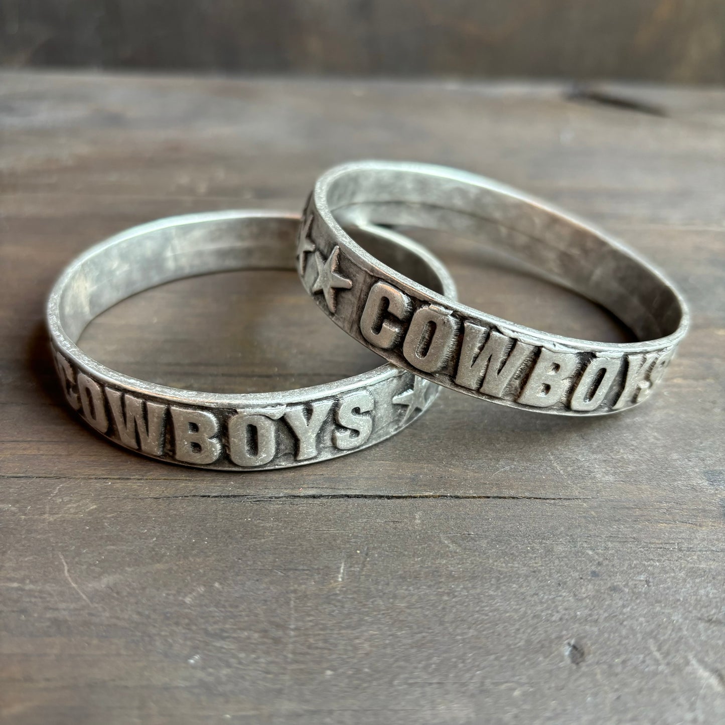 “Cowboy” Wordy Silver Bangle