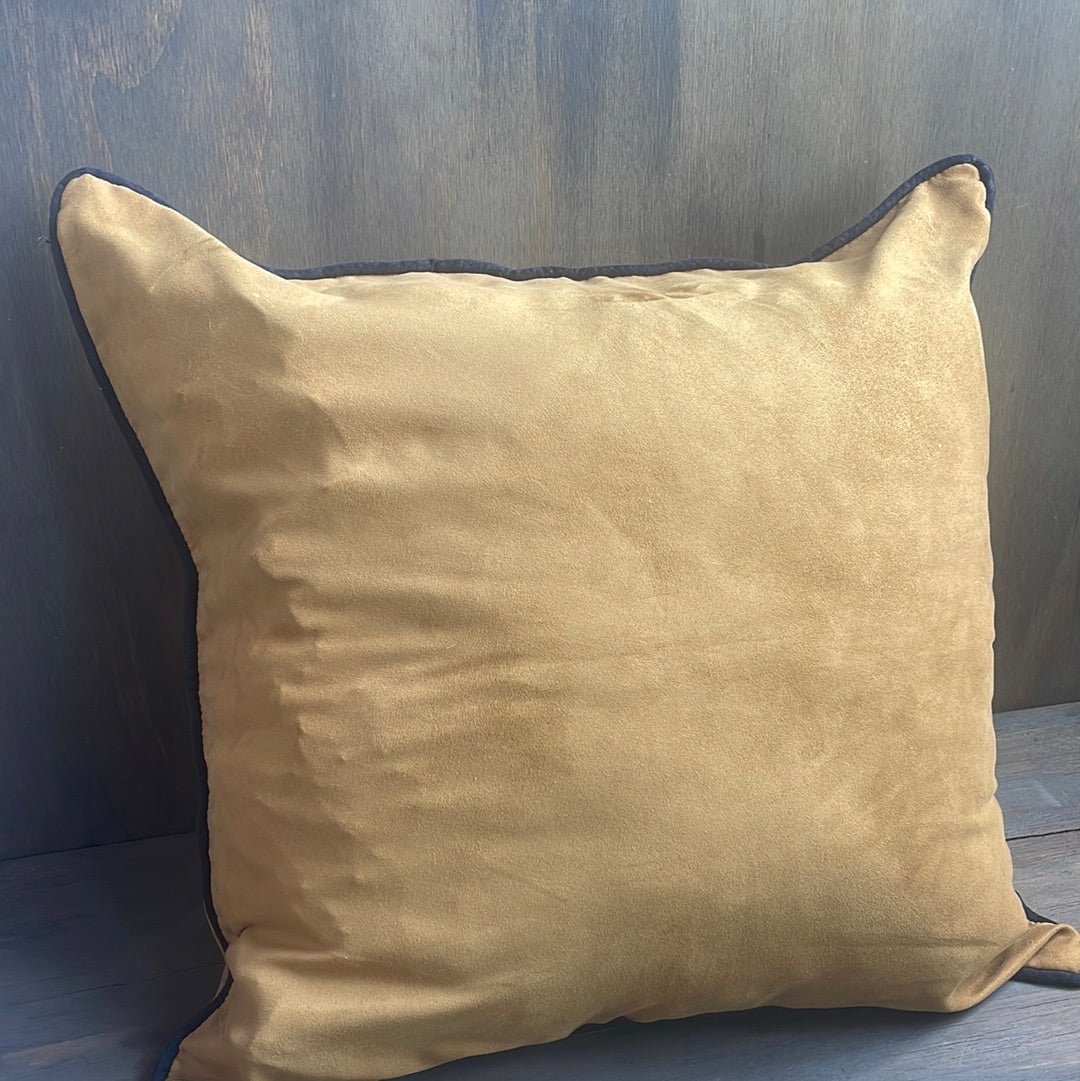 Set of Two Faux Hide Square Pillowcases