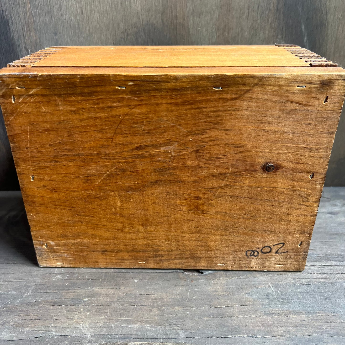 Wooden Box with Drawing of a Horse