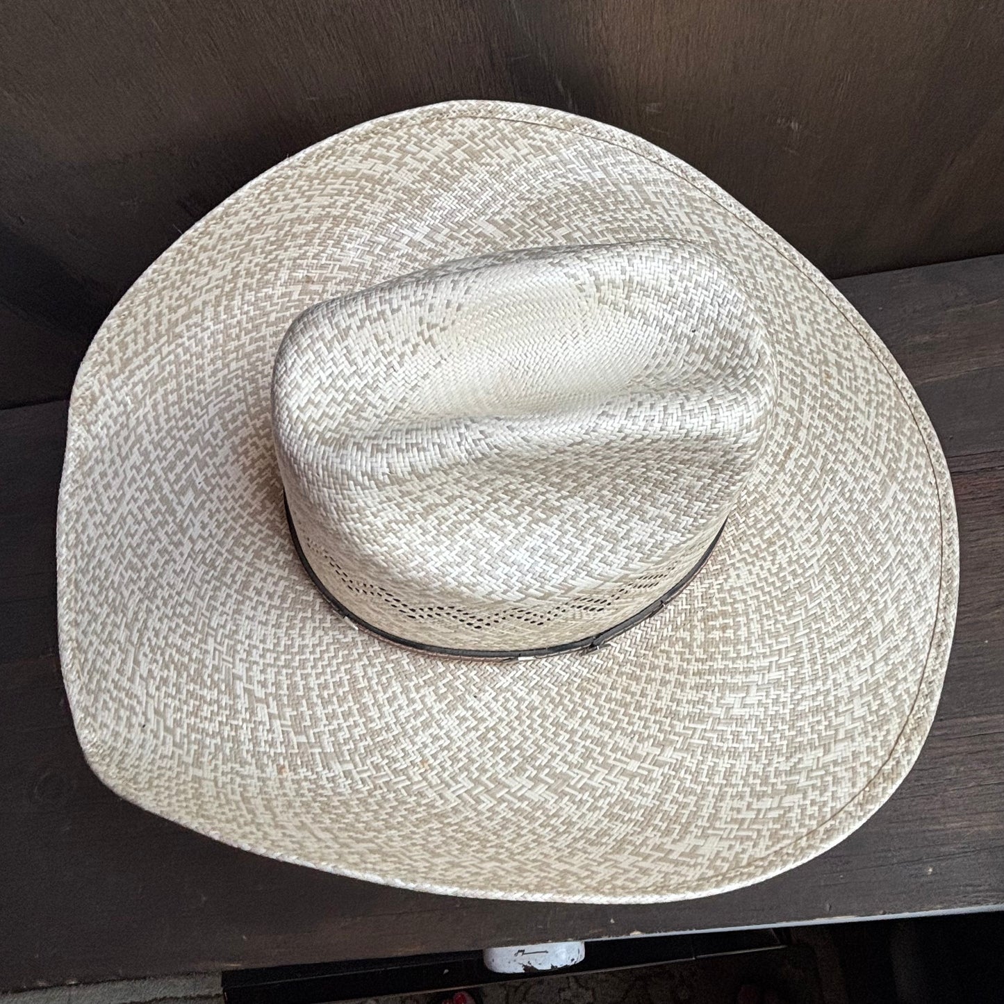 Twister Straw Hat with Leather Band