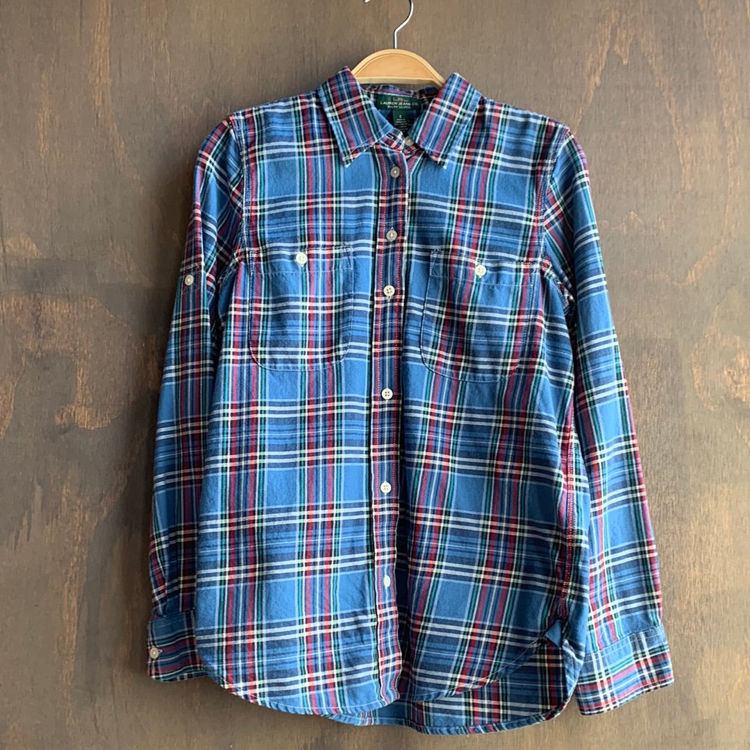 Ralph Lauren Polo plaid flannel button up