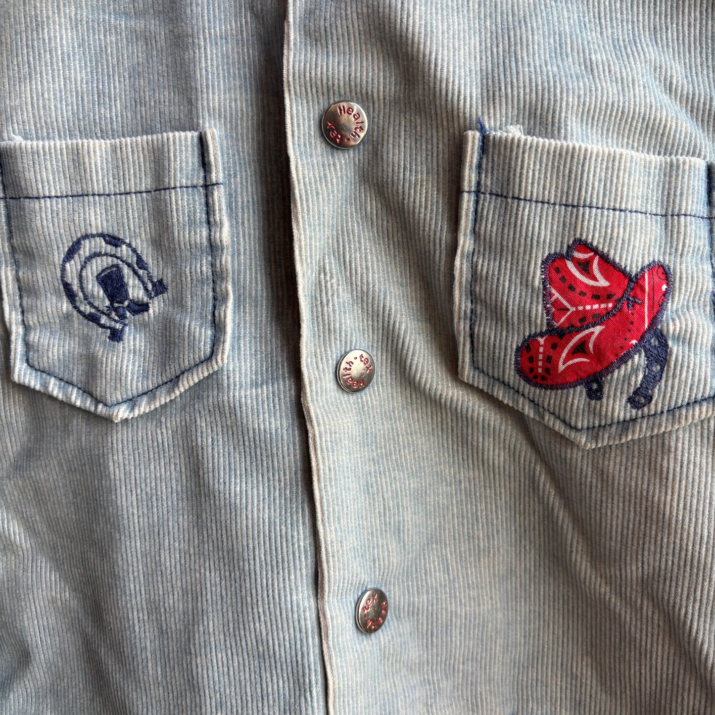 Kids Vintage Corduroy Pearl Snap Jacket