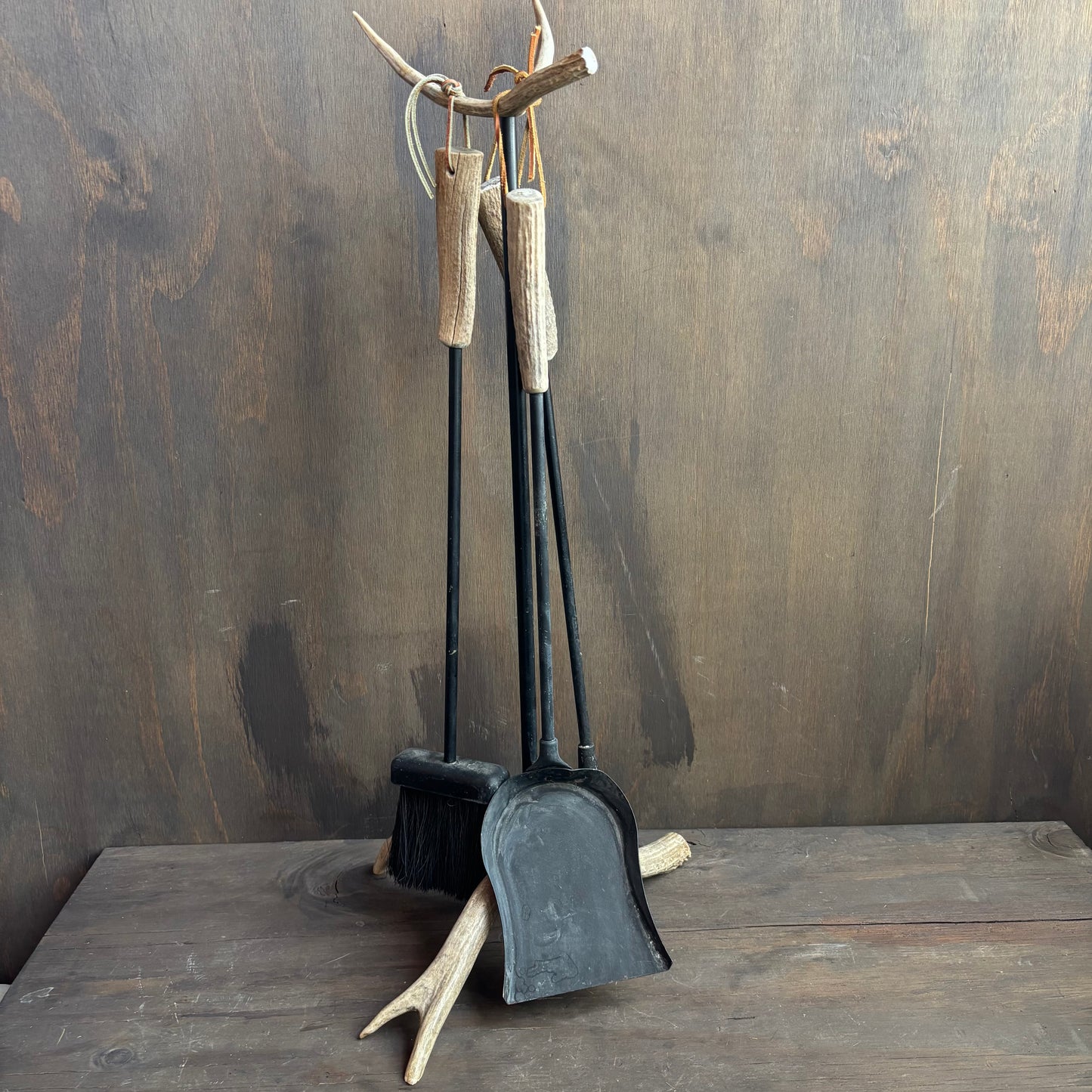 Antler Fireplace Set