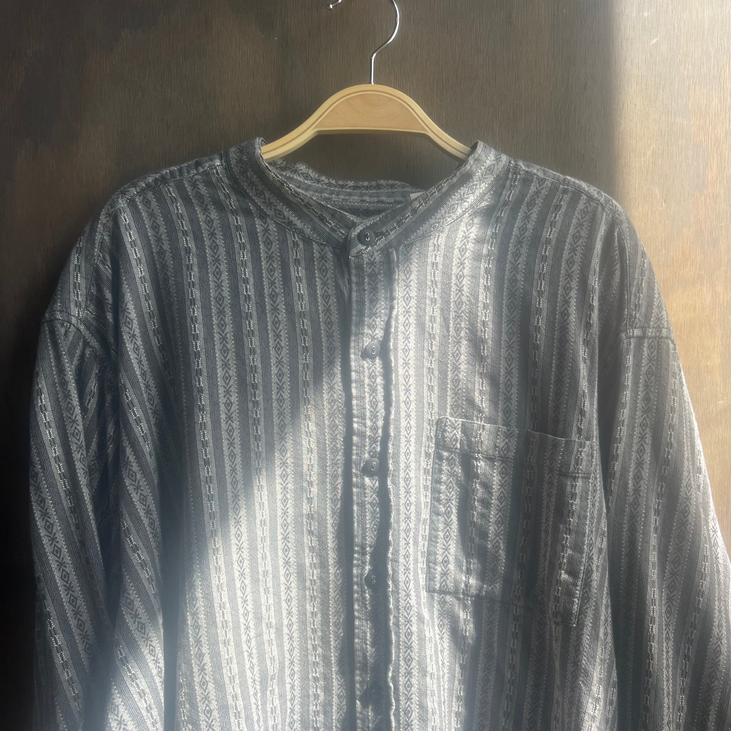Gray Patterned Scully Shirt