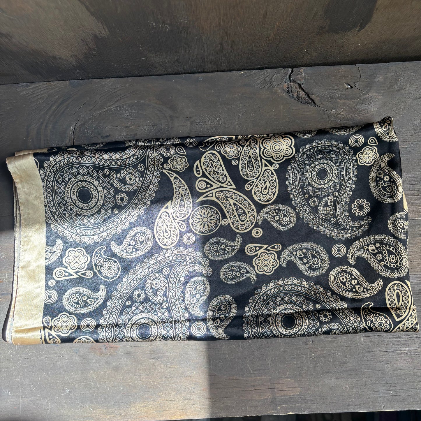 Black and Gold Scarf