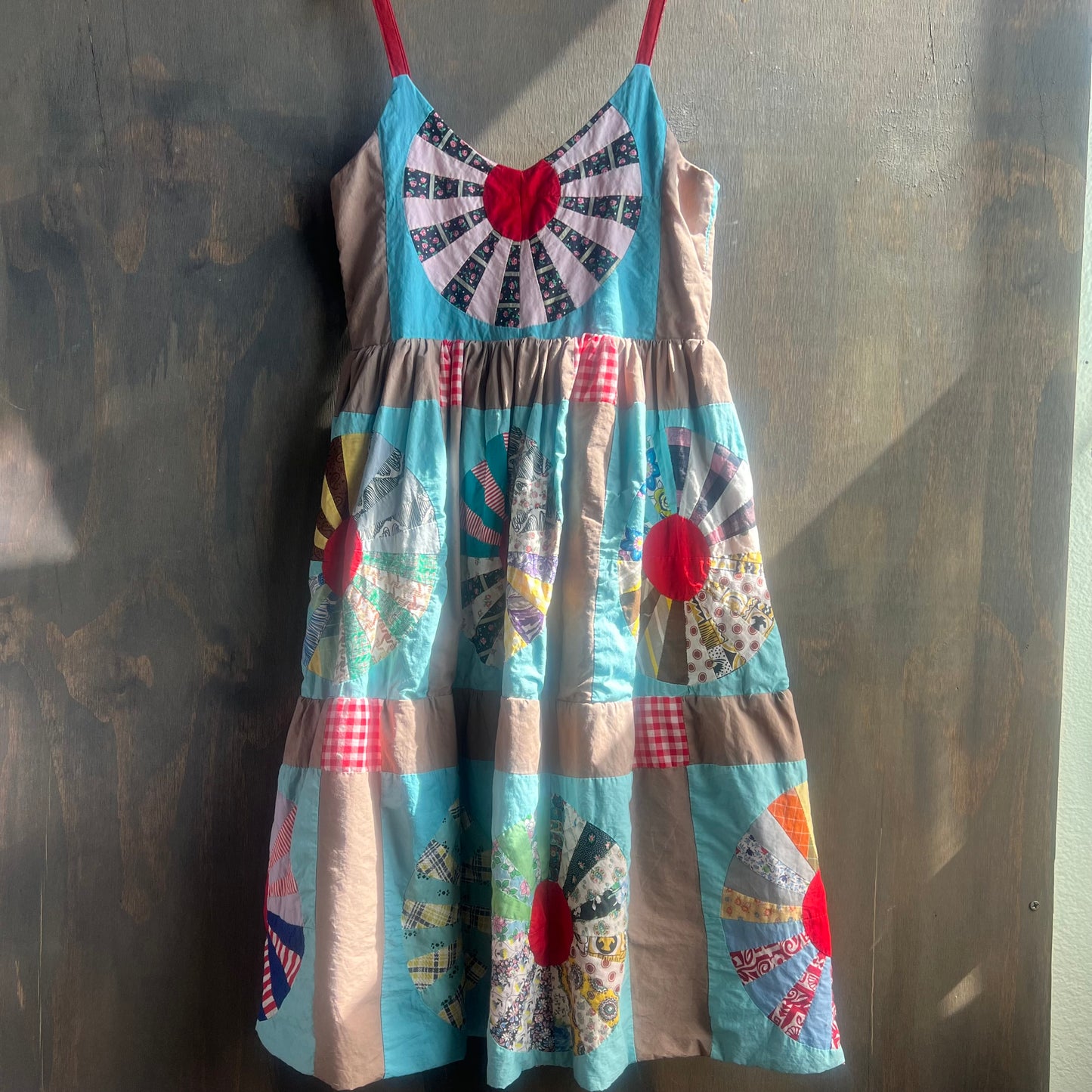 Handmade Reversible Multi Color Quilt Dress