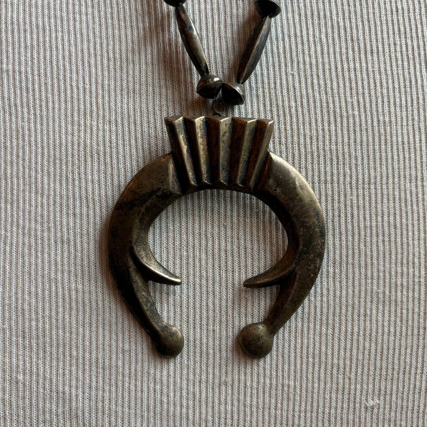 Antique Silver Squash Blossom Necklace