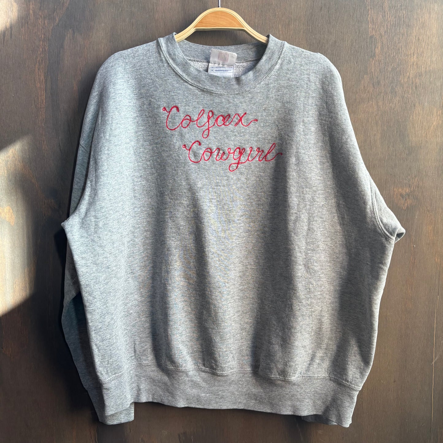 Custom Grey "Colfax Cowgirl" Sweatshirt