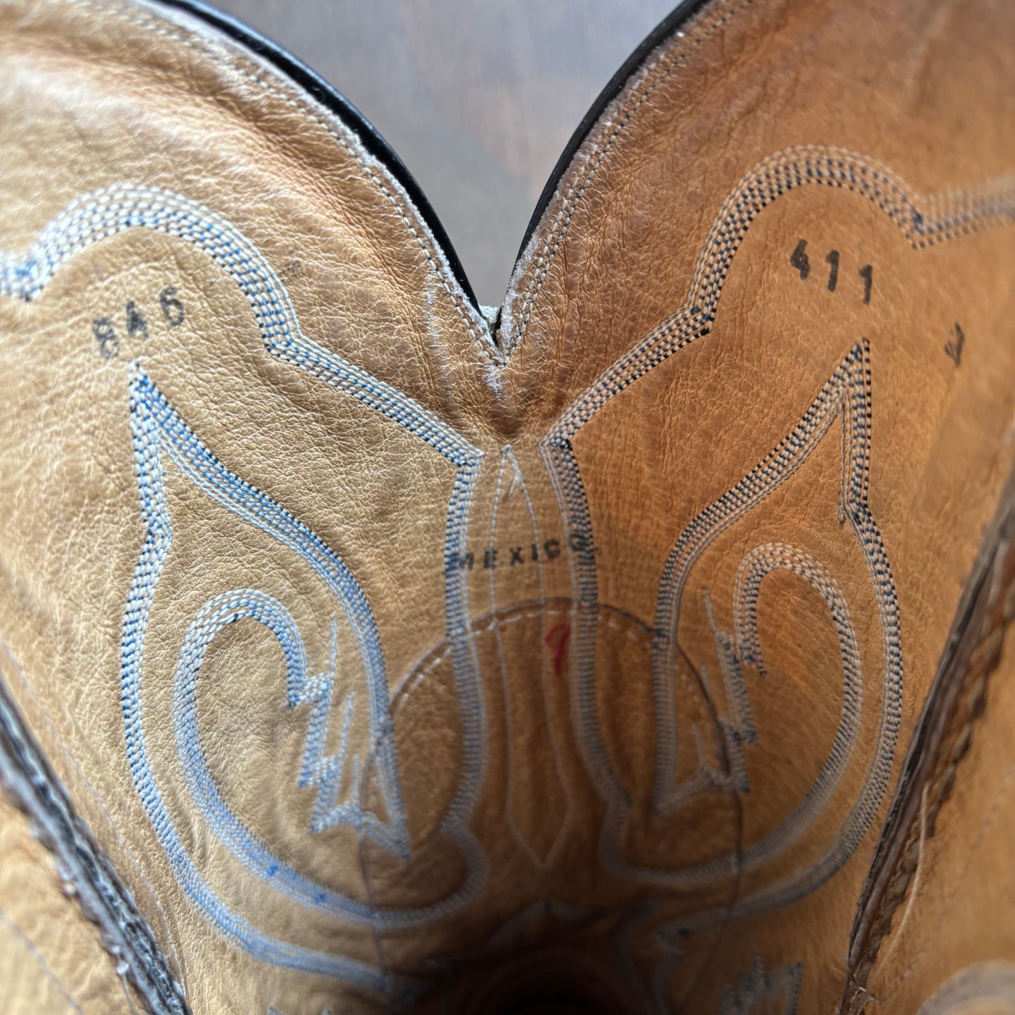 Custom Two-Tone Reptile Foot Boot