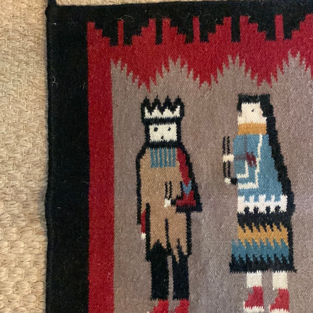Woven Rug with Figures